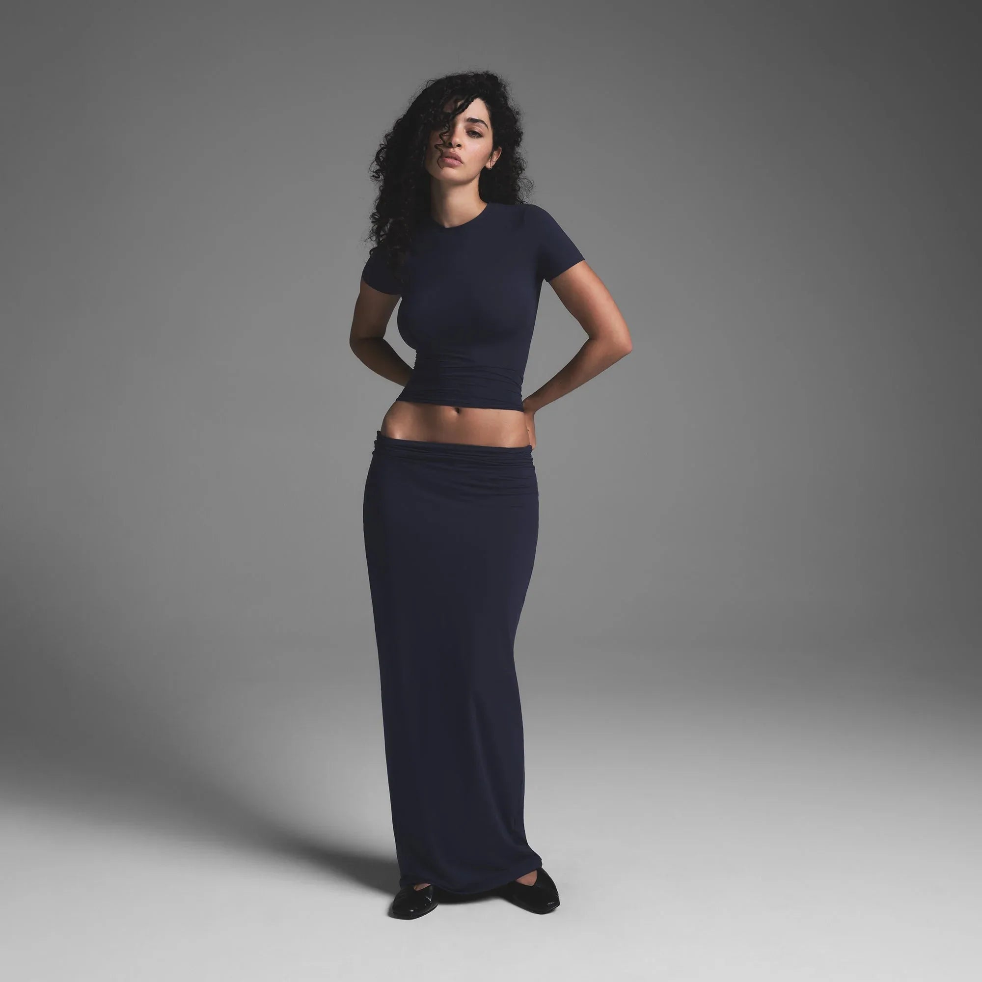 SKIMS FITS EVERYBODY T-SHIRT | NAVY - TİŞÖRT - My Suti