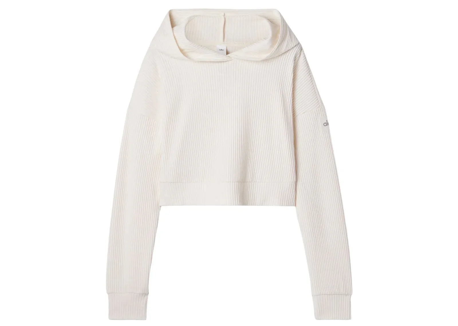 Alo Yoga Muse Cropped Hoodie Ivory - My Suti
