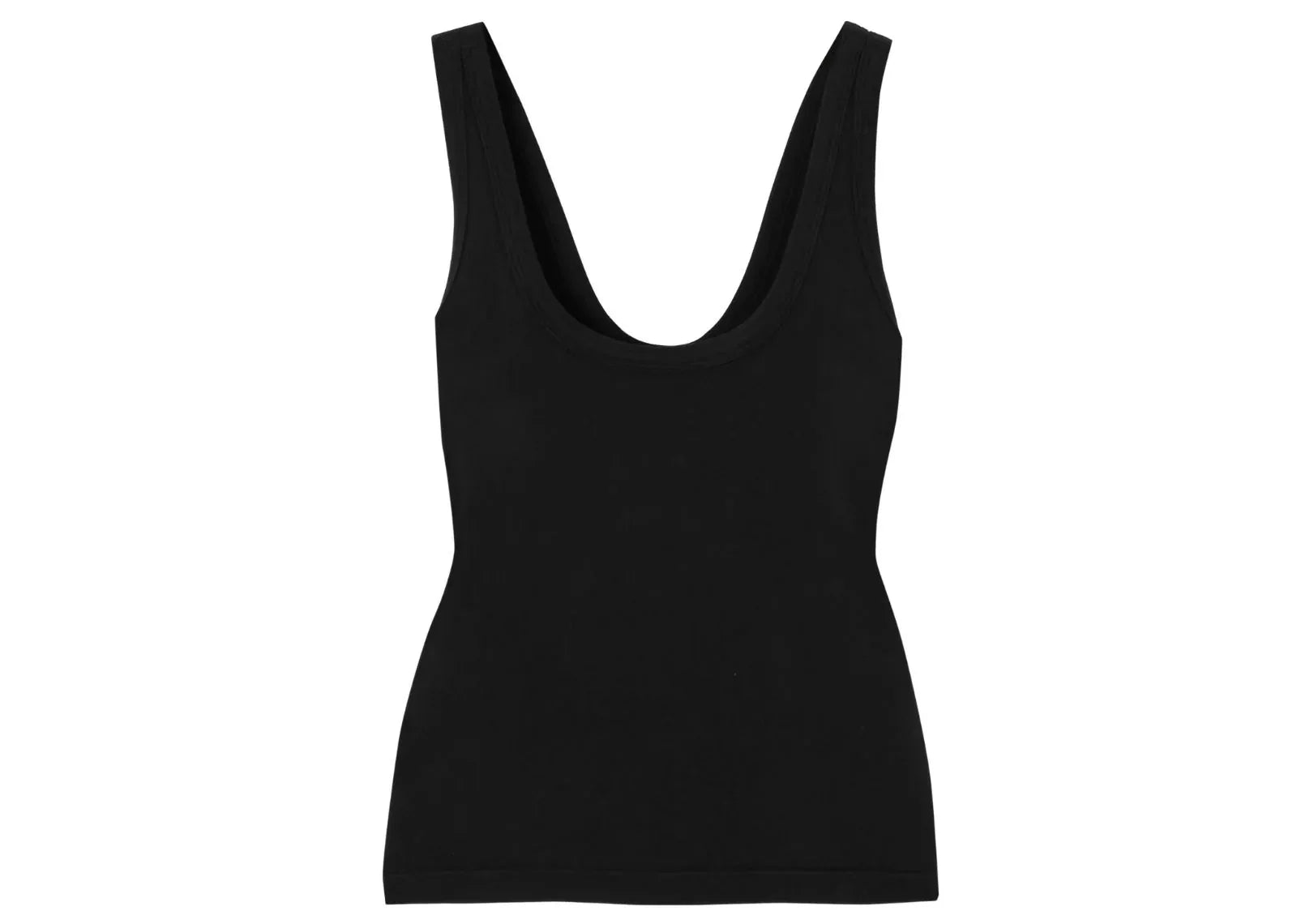 Alo Yoga Seamless Cotton-Blend Tank Top Black - My Suti