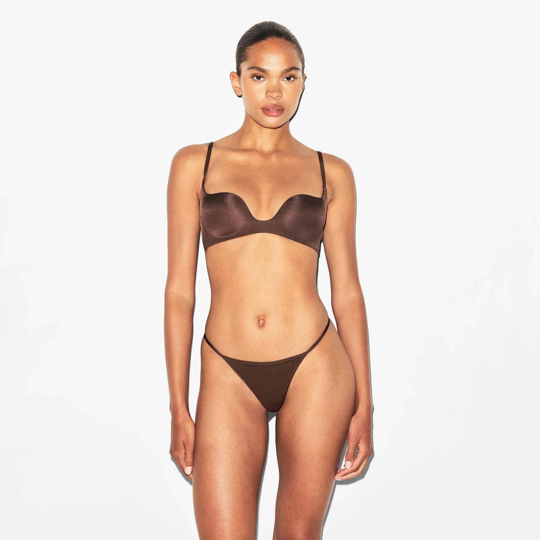 SKIMS WIRELESS FORM SQUARE NECK BRA | COCOA - SÜTYEN - My Suti