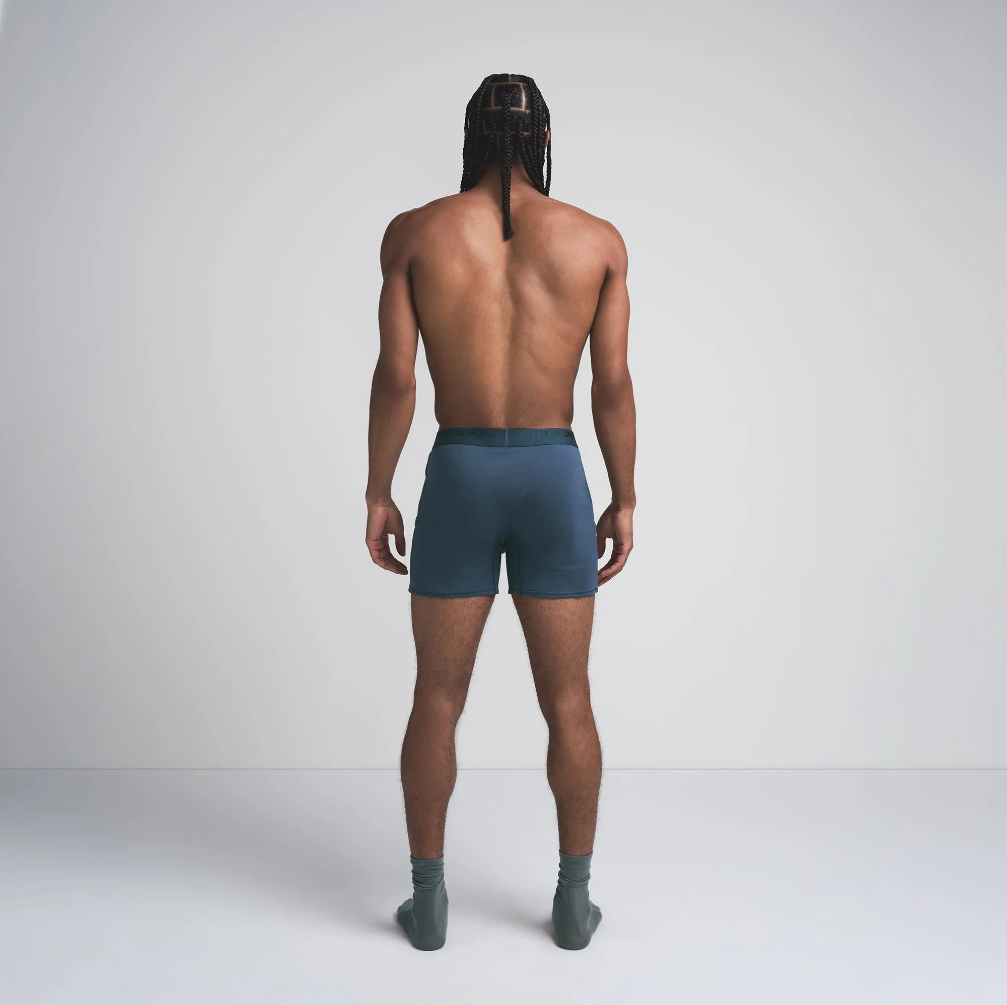 SKIMS STRETCH MENS KNIT BOXER | INDIGO - KUTU ŞORT - My Suti