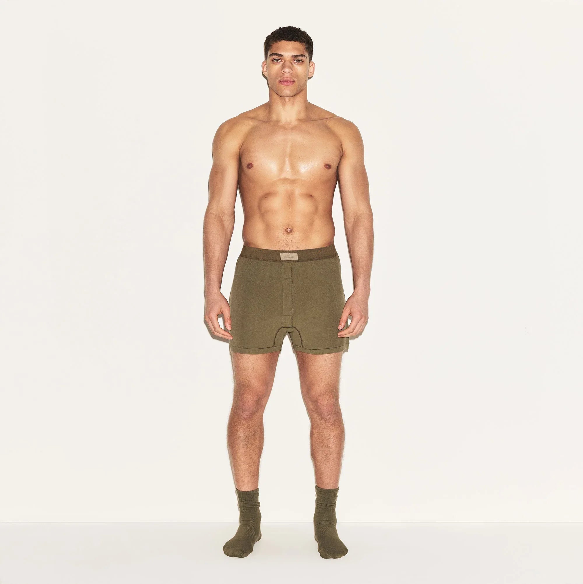 SKIMS COTTON MENS KNIT BOXER 3-PACK | ARMY MULTI - KUTU KUTU ŞORT - My Suti
