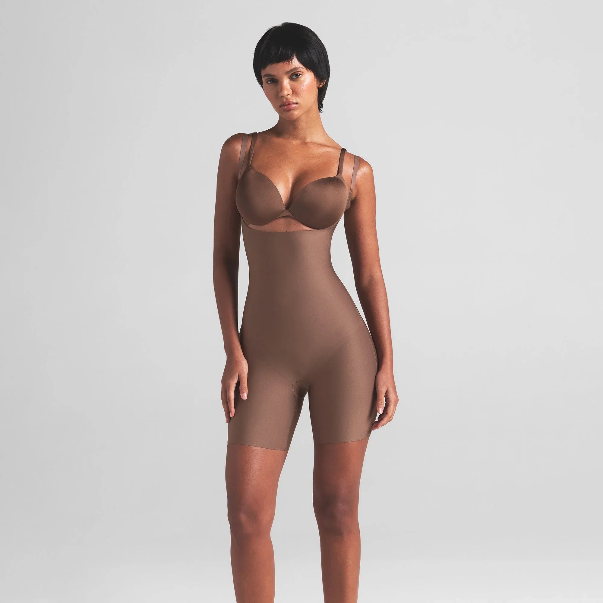 SKIMS BODY CORE SCULPT OPEN BUST MID THIGH BODYSUIT | JASPER - BODYSUIT - My Suti