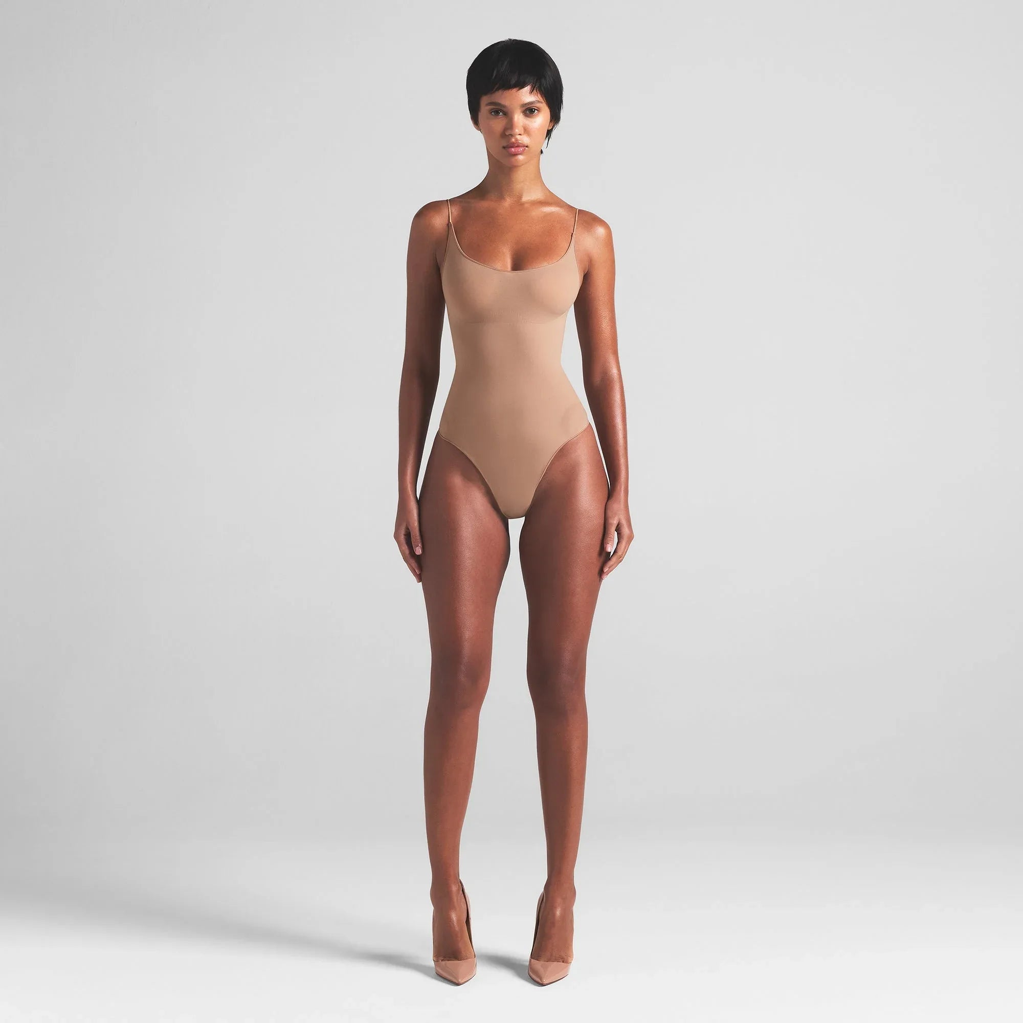 SKIMS SHEER SEAMLESS THONG BODYSUIT | SIENNA - BODYSUIT - My Suti