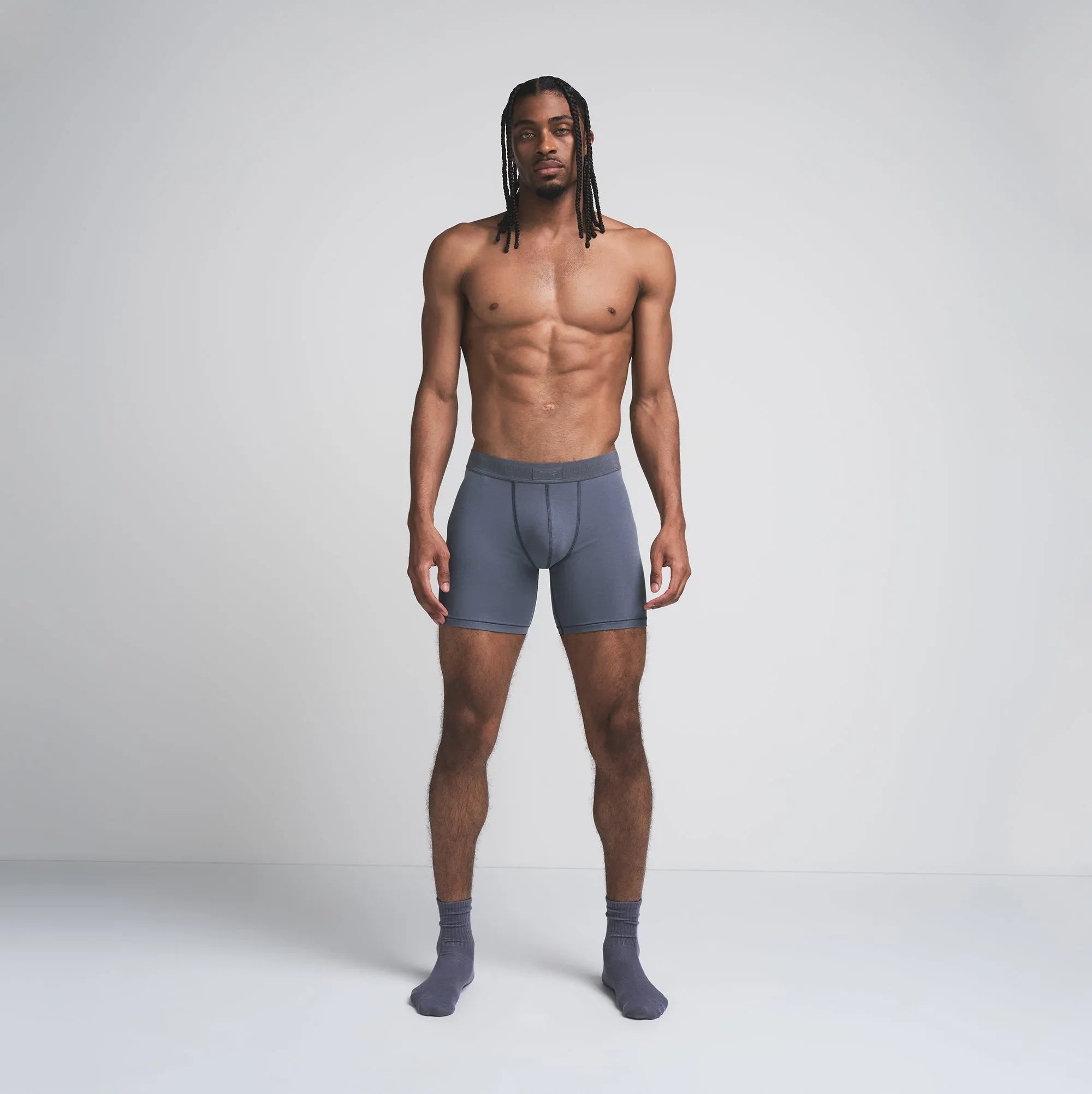 SKIMS COTTON MENS 5" BOXER BRIEF | STEEL BLUE - KUTU BRİEF - My Suti