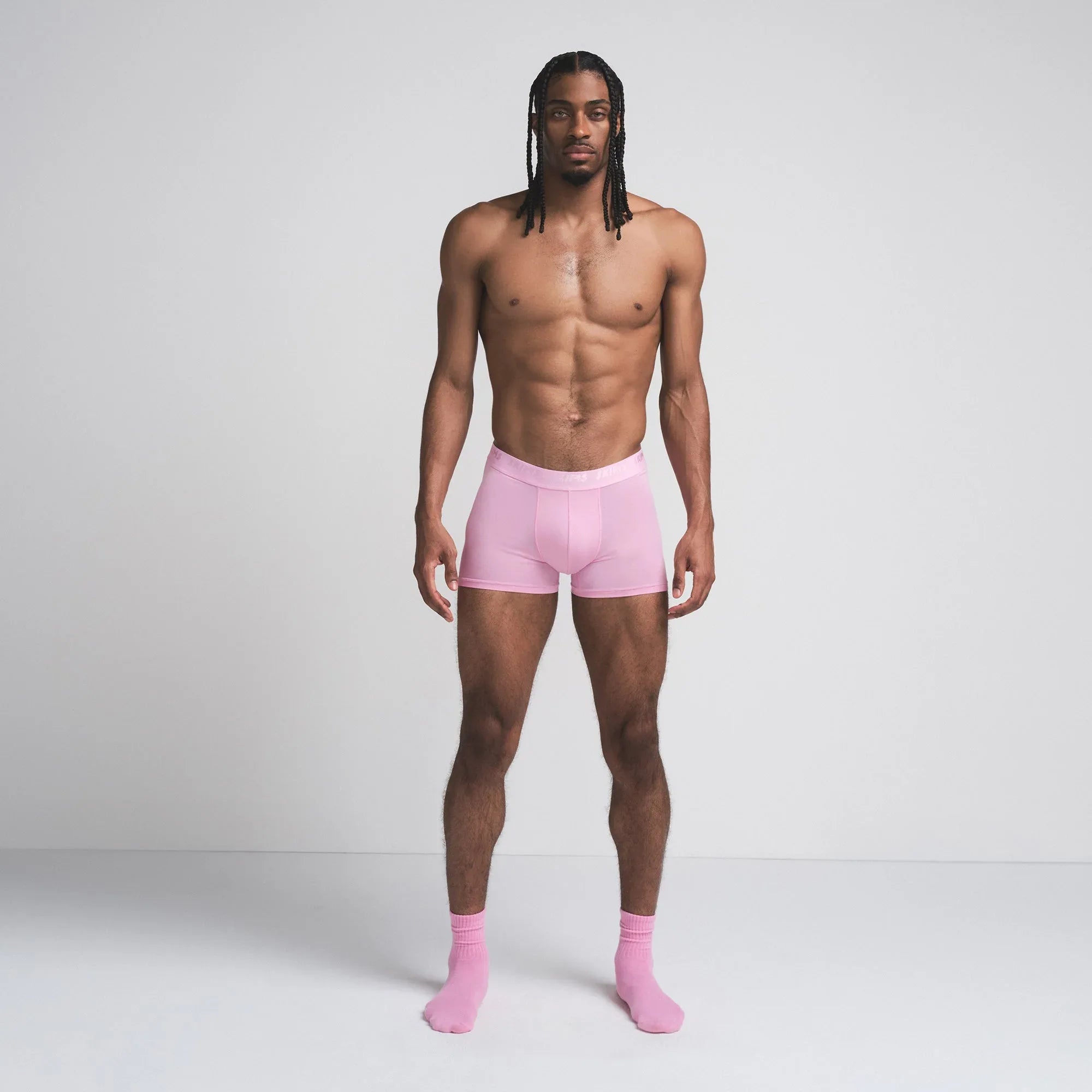 SKIMS STRETCH MENS 3" BOXER BRIEF 3-PACK | BUBBLE GUM MIRROR MULTI - KUTU KALIP - My Suti