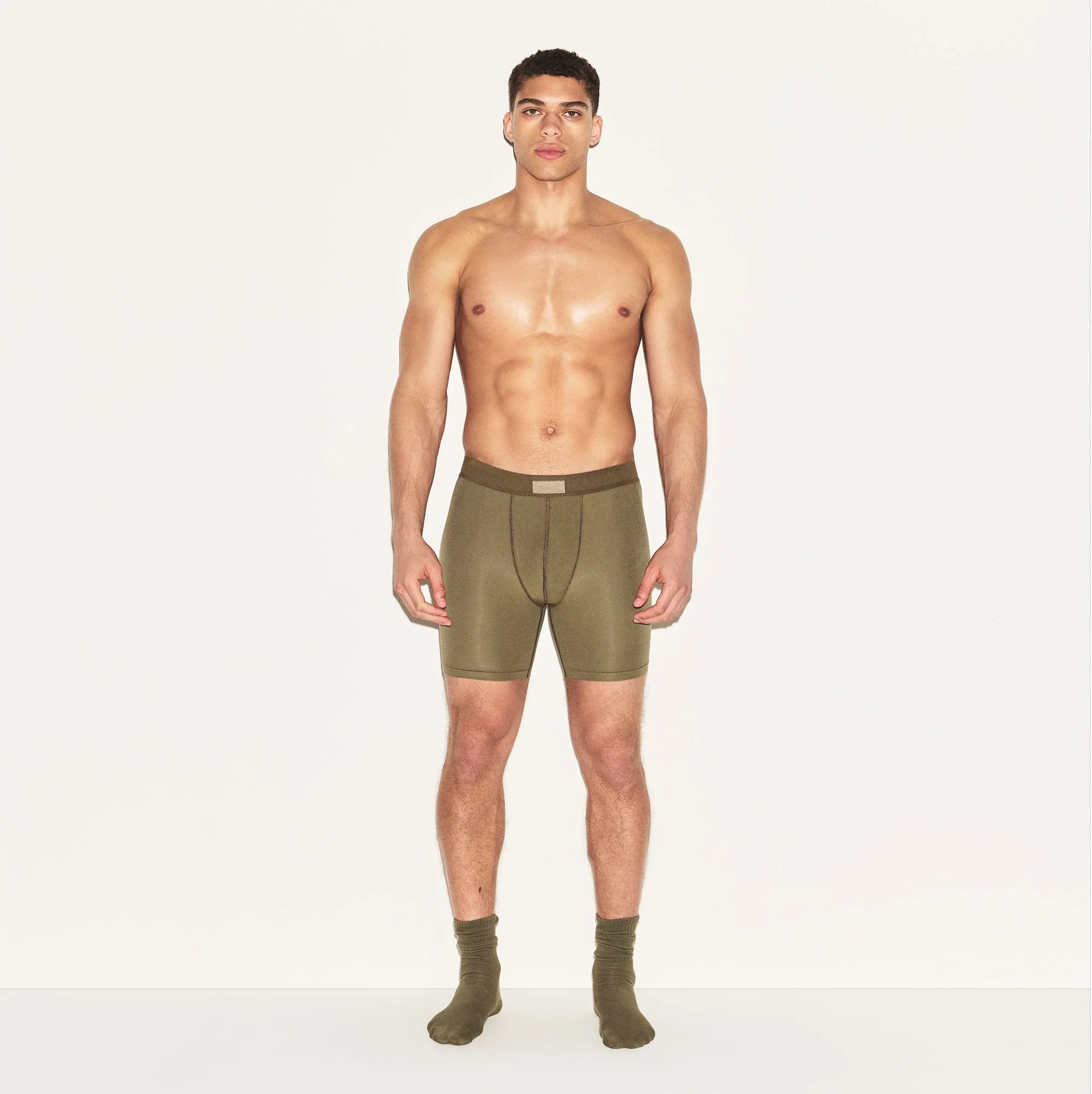 SKIMS COTTON MENS 5" BOXER BRIEF 3-PACK | ARMY MULTI - KUTU KALIP ŞORT - My Suti