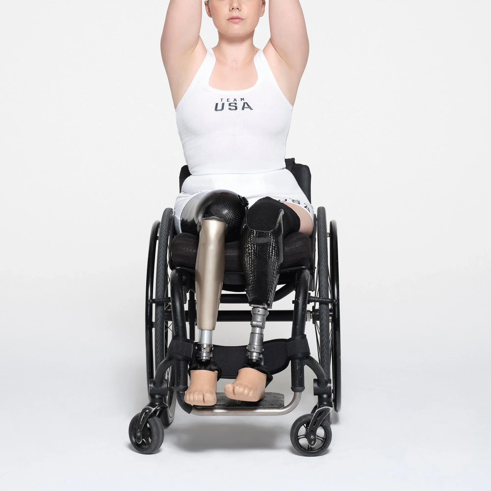 SKIMS FOR TEAM USA COTTON RIB PARALYMPIC BOXER | WHITE - KUTU ŞORT - My Suti