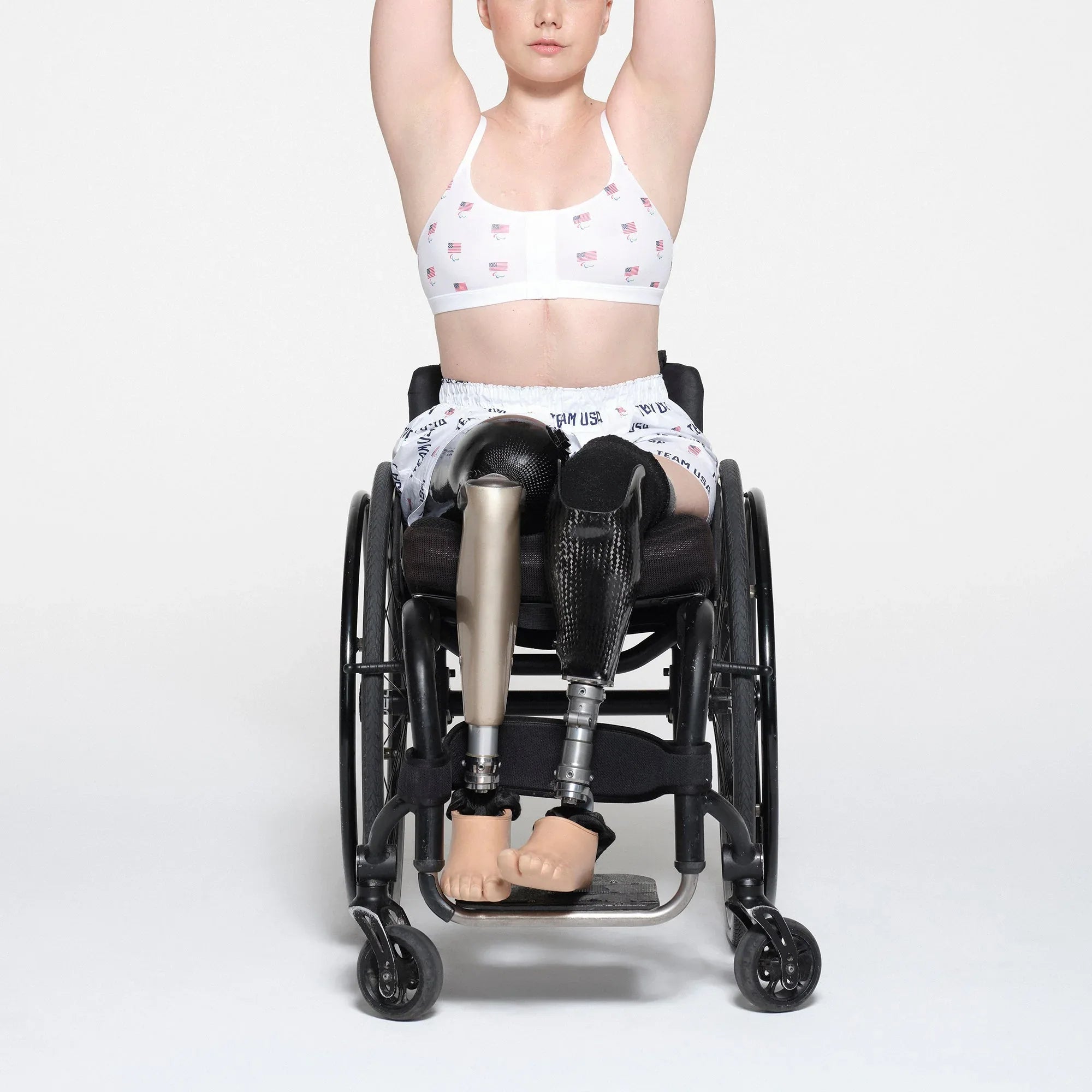 SKIMS FOR TEAM USA COTTON POPLIN SLEEP PARALYMPIC BOXER | WHITE - KUTU ŞORT - My Suti