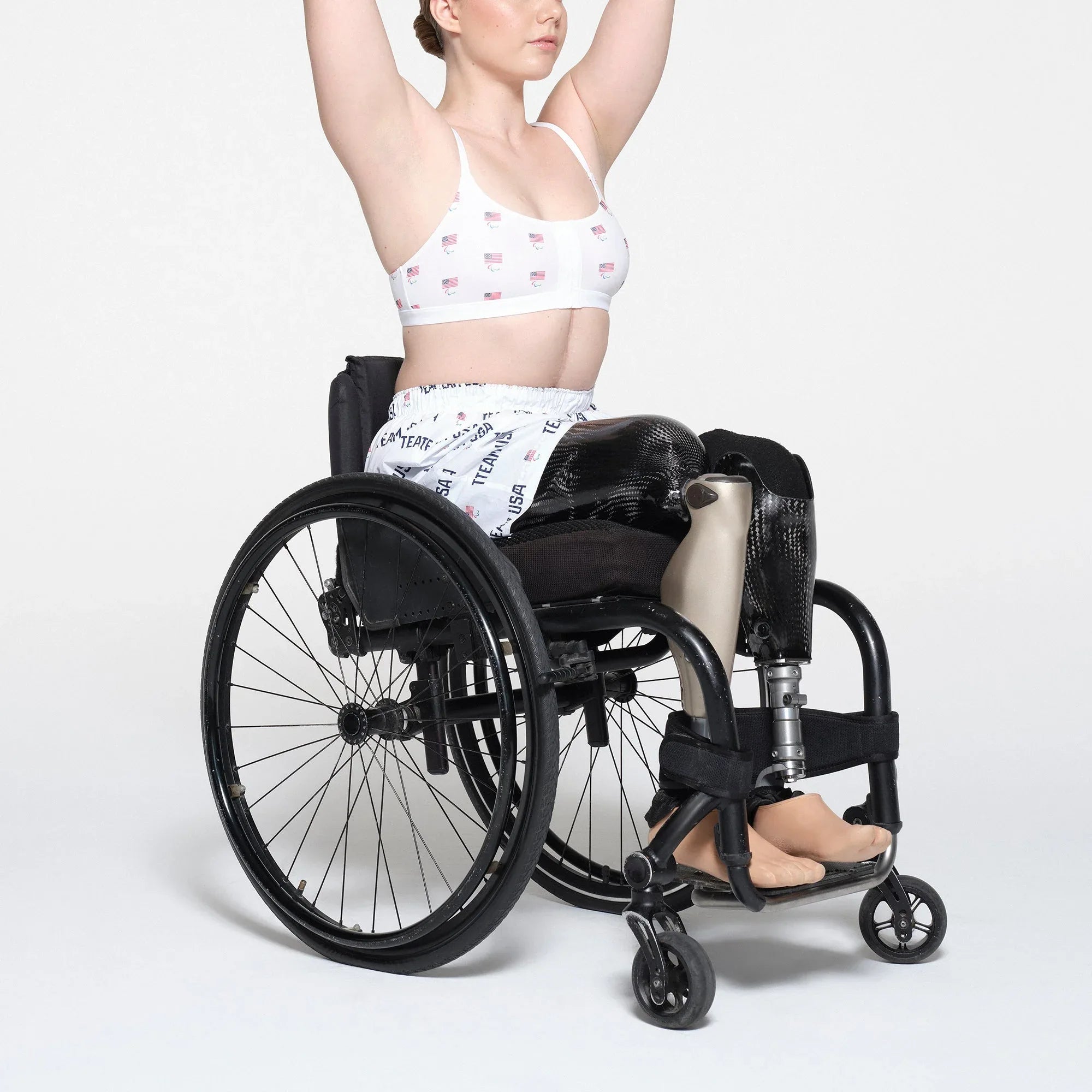 SKIMS FOR TEAM USA COTTON POPLIN SLEEP PARALYMPIC BOXER | WHITE - KUTU ŞORT - My Suti