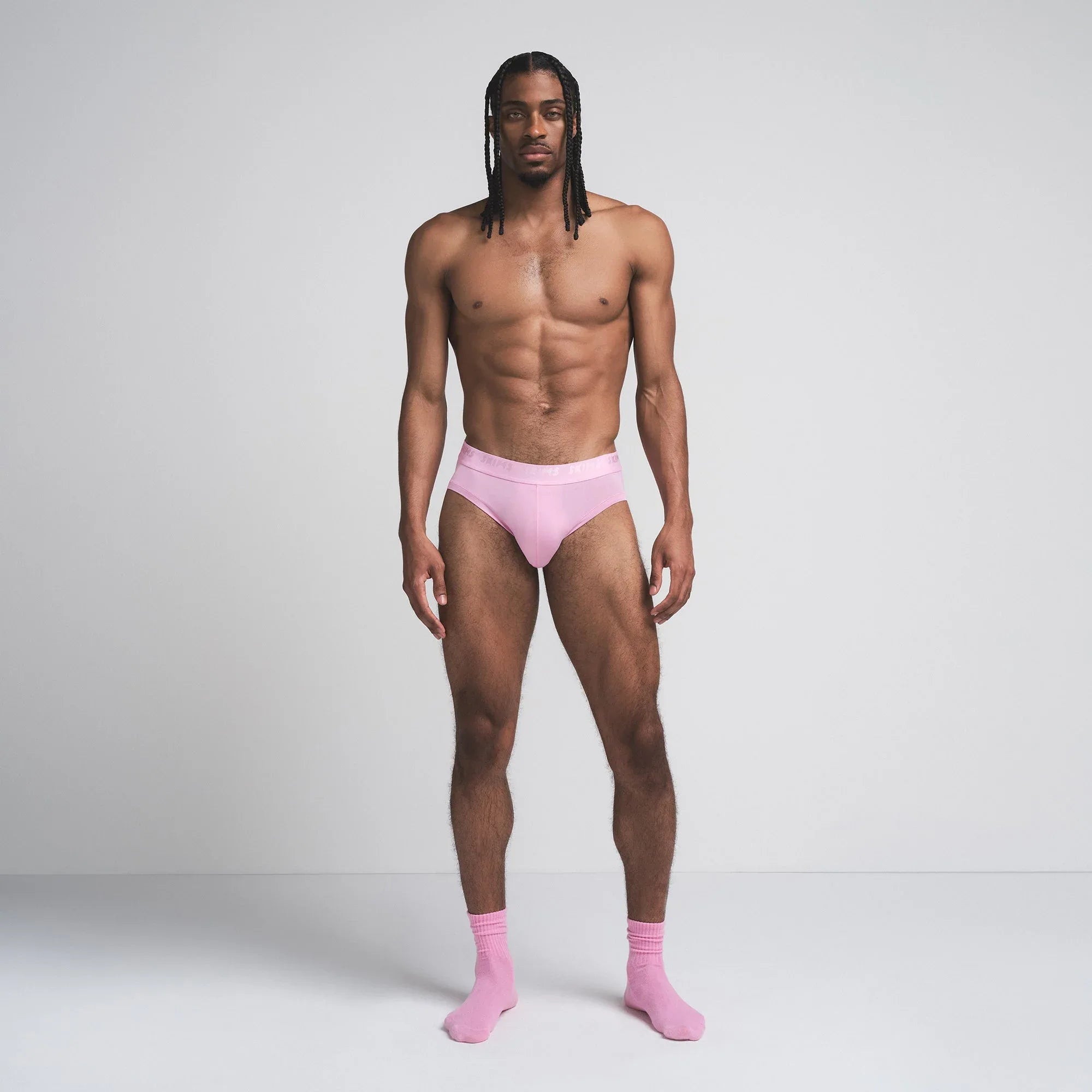 SKIMS STRETCH MENS BRIEF 3-PACK | BUBBLE GUM MIRROR MULTI - KÜLOT - My Suti