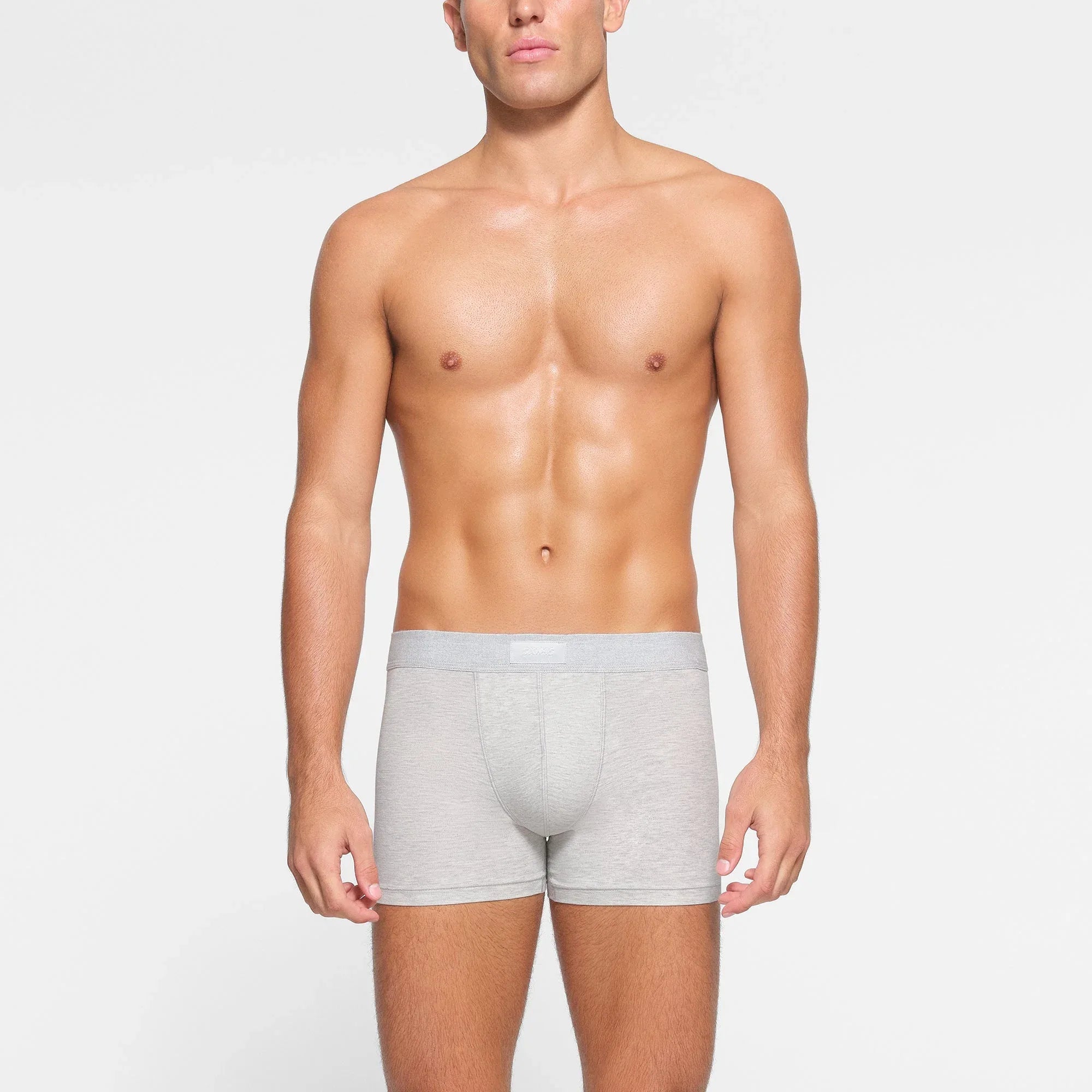 SKIMS COTTON MENS 3" BOXER BRIEF | LIGHT HEATHER GREY - KUTU BRİF - My Suti