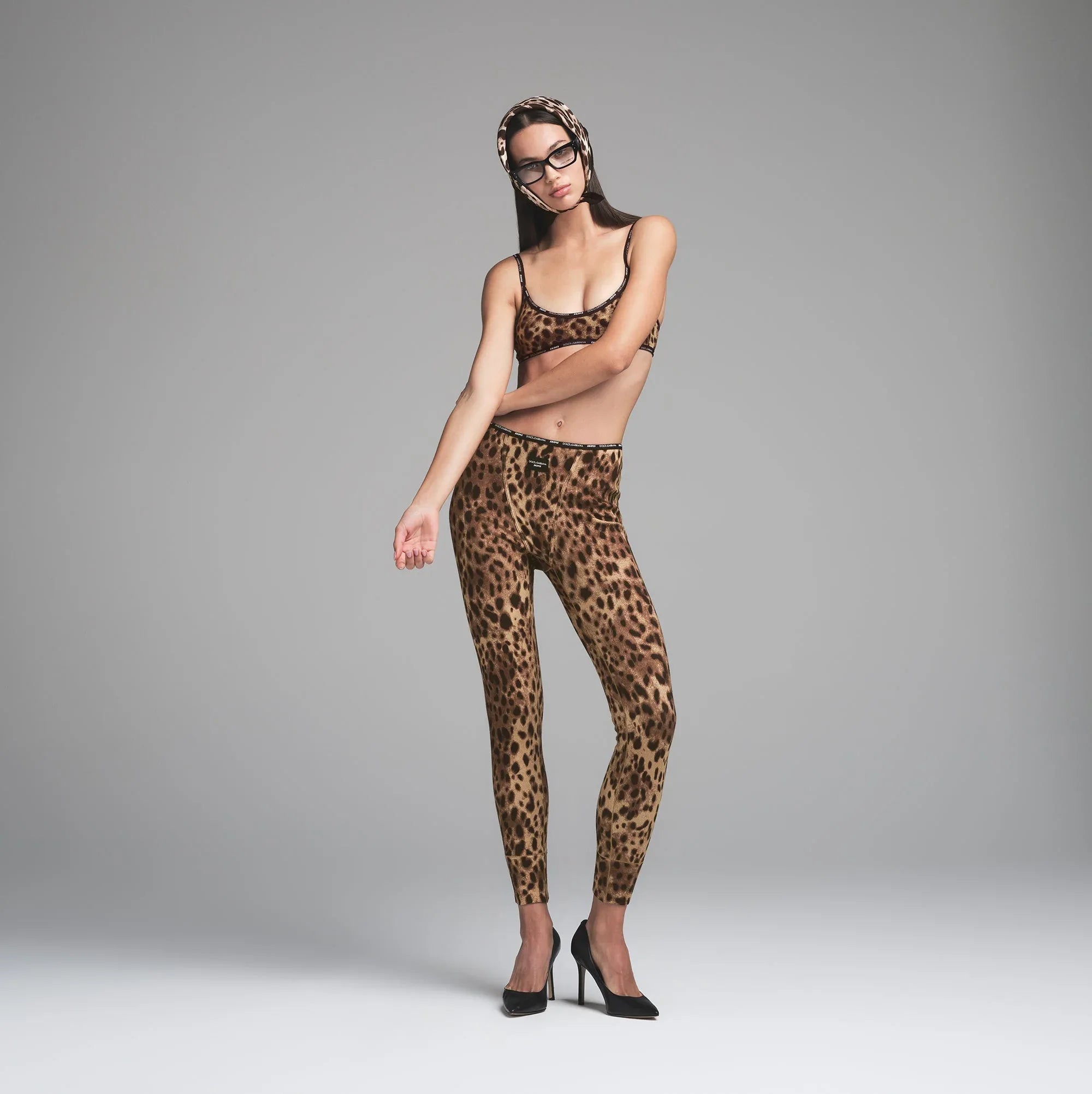 SKIMS DOLCE&GABBANA X COTTON RIB LEGGING | LEOPARD - TAYT - My Suti
