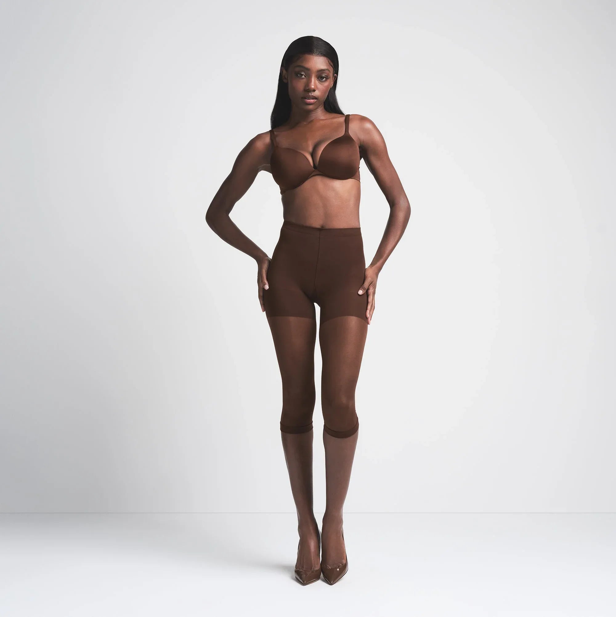 SKIMS HOSIERY SHAPING CAPRI TIGHTS | COCOA - TAYT - My Suti