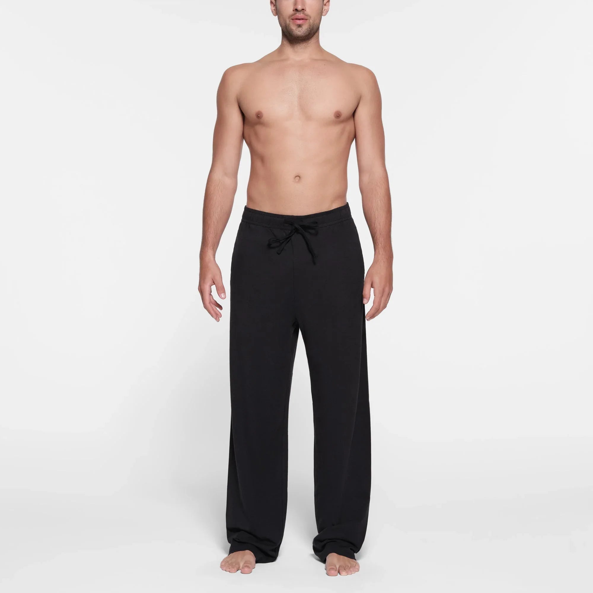 SKIMS JERSEY LOUNGE MENS RELAXED STRAIGHT LEG PANT | OBSIDIAN - PANTOLON - My Suti