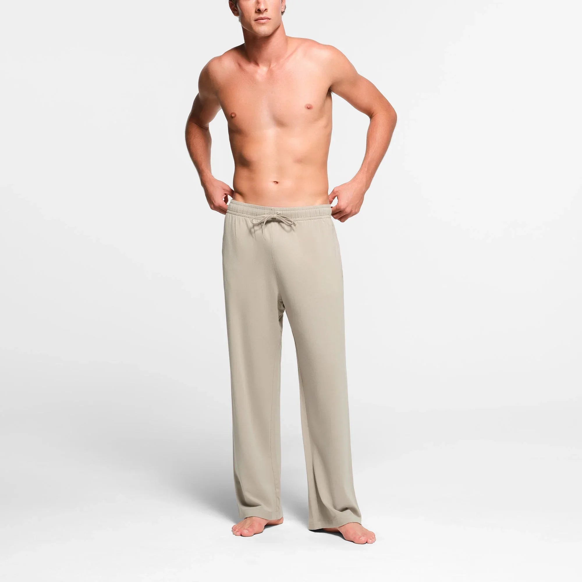 SKIMS JERSEY LOUNGE MENS RELAXED STRAIGHT LEG PANT | SHALE - PANTOLON - My Suti