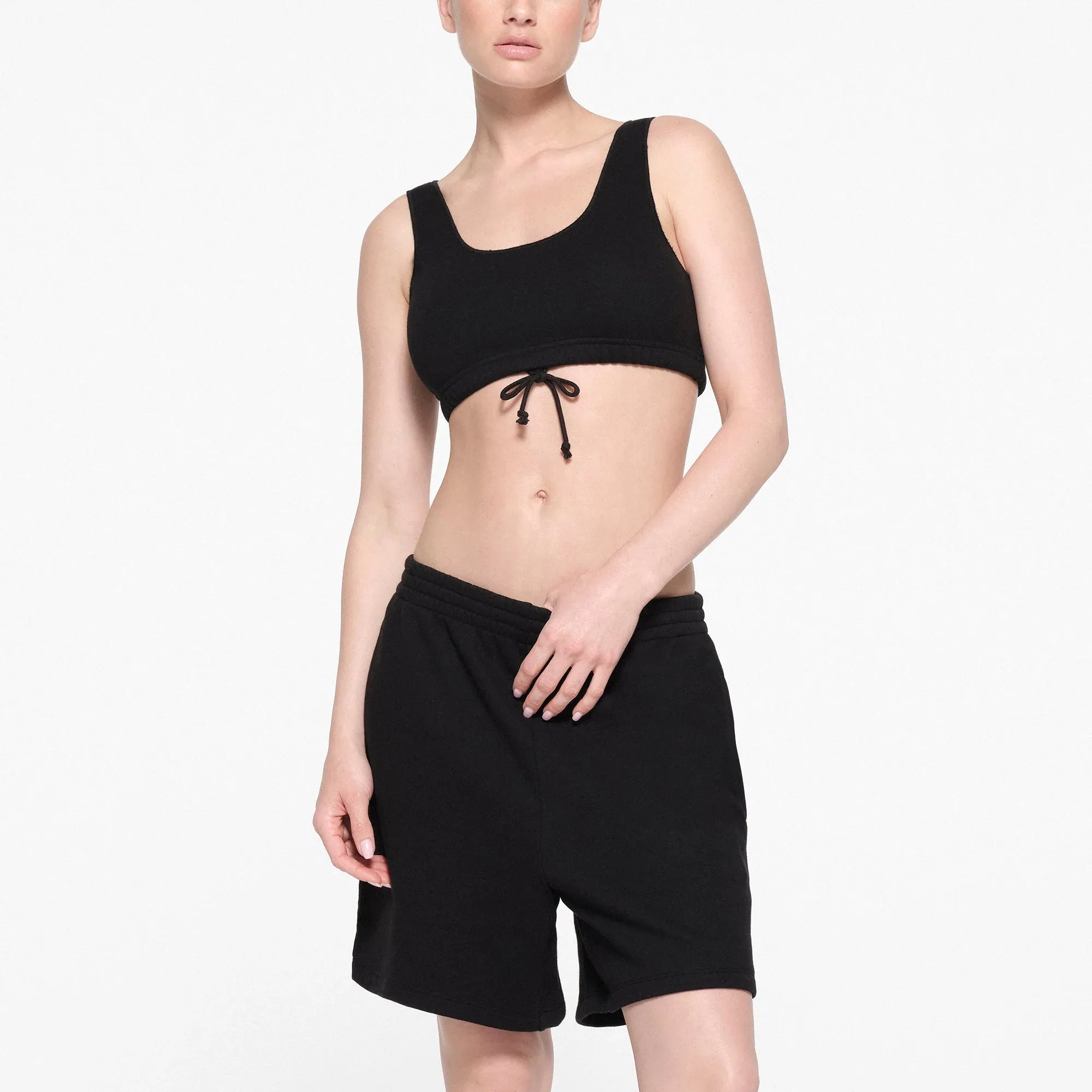 SKIMS COTTON FLEECE BRALETTE | ONYX - SÜTYEN - My Suti