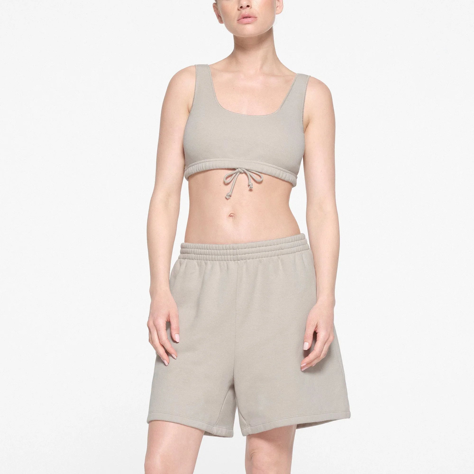 SKIMS COTTON FLEECE BRALETTE | STONE - SÜTYEN - My Suti