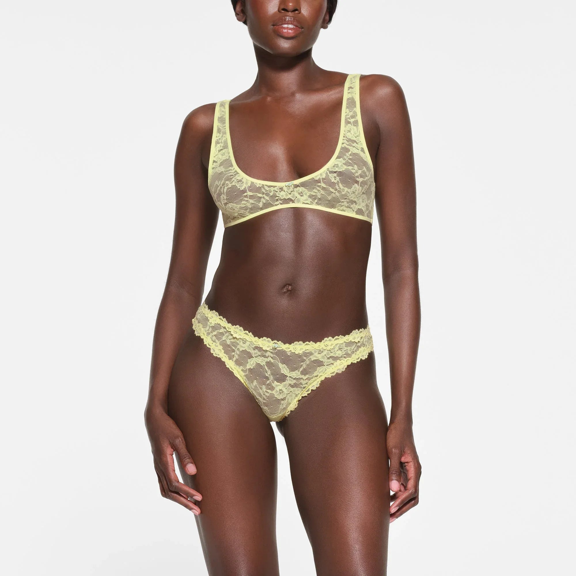 SKIMS STRETCH LACE PLUNGE BRALETTE | LEMONADE - SÜTYEN - My Suti