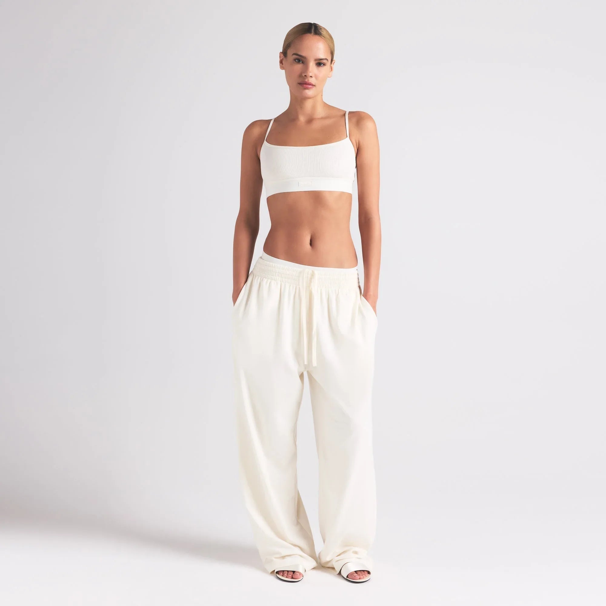 SKIMS COTTON RIB SCOOP BRALETTE | MARBLE - SÜTYEN - My Suti
