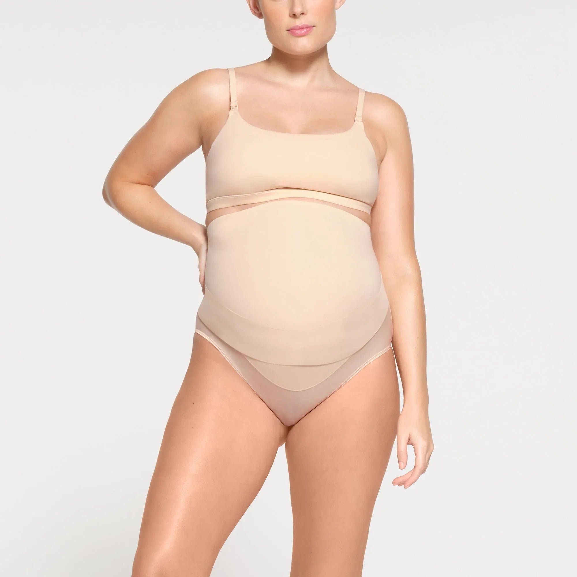 SKIMS FITS EVERYBODY MATERNITY PUMPING SCOOP BRALETTE | SAND - SÜTYEN - My Suti