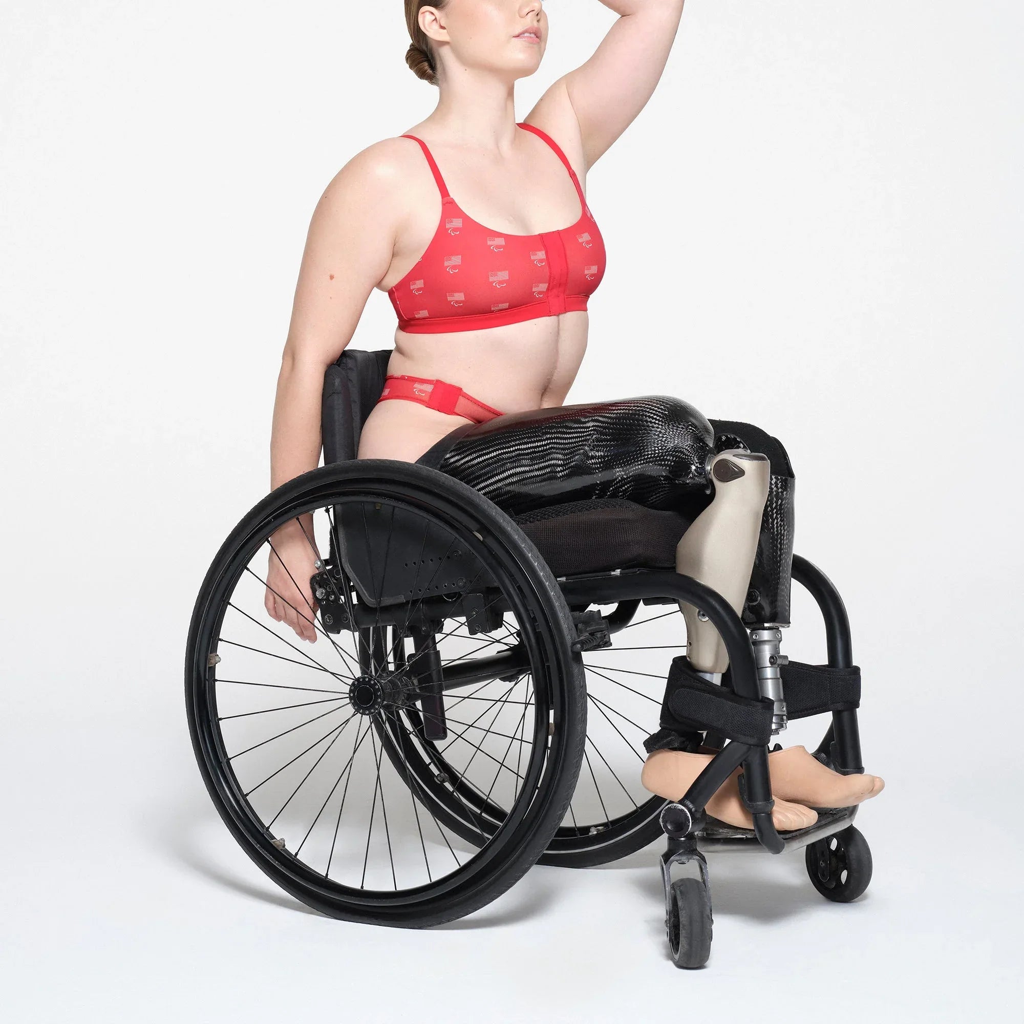 SKIMS FOR TEAM USA FITS EVERYBODY ADAPTIVE PARALYMPIC SCOOP BRALETTE | RED - SÜTYEN - My Suti