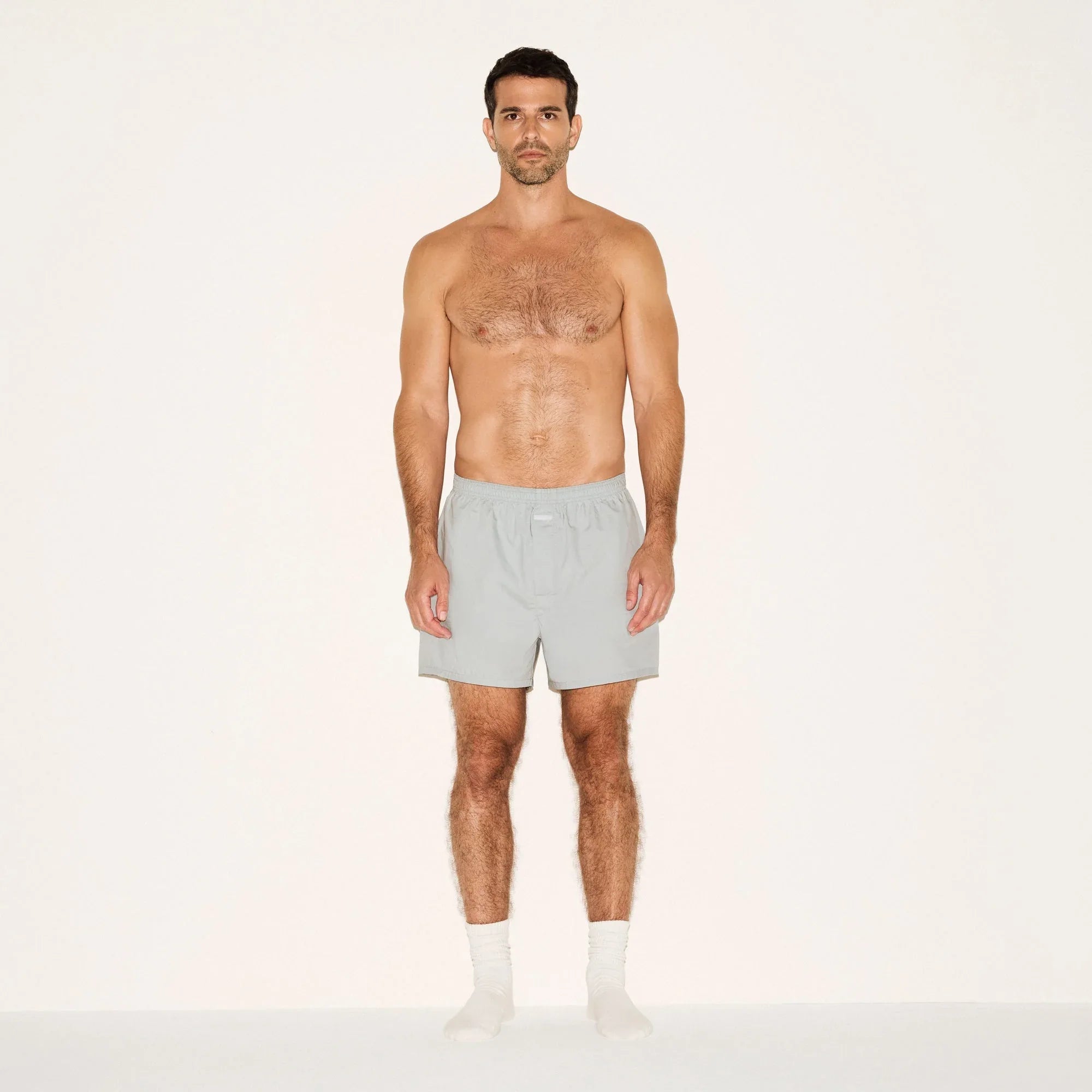 SKIMS COTTON POPLIN MENS BOXER | MERCURY - KUTU ŞORT - My Suti