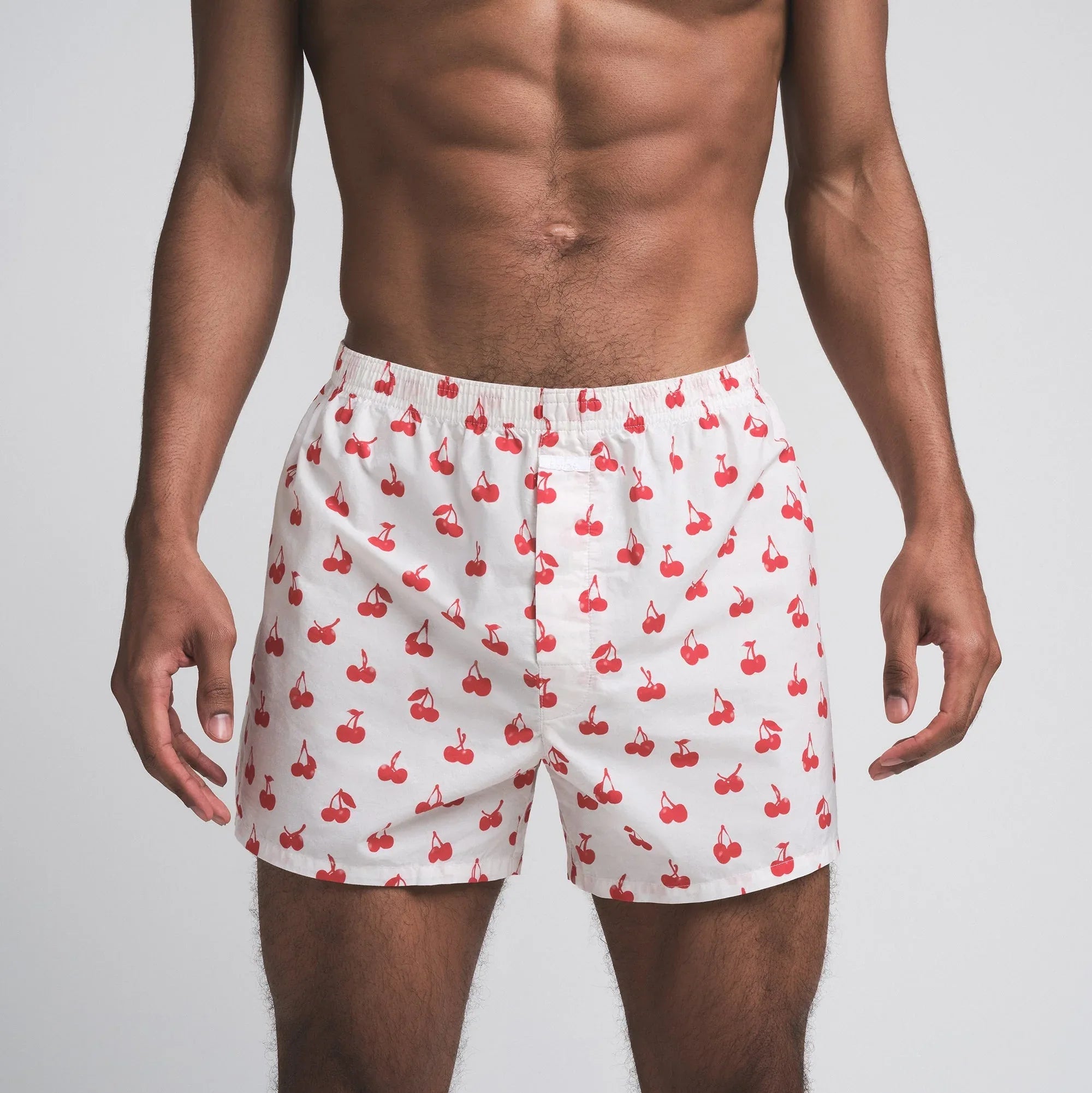 SKIMS COTTON POPLIN MENS BOXER | ANALOG CHERRIES PRINT - KUTU ŞORT - My Suti