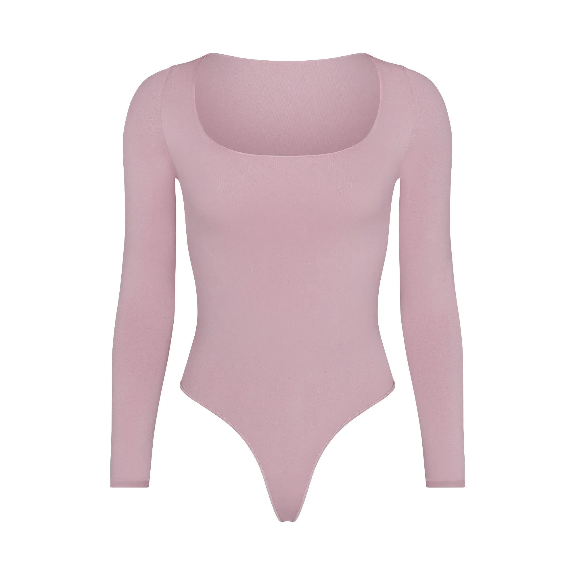 SKIMS ESSENTIAL LONG SLEEVE SCOOP NECK BODYSUIT | DUSK - BODYSUIT - My Suti