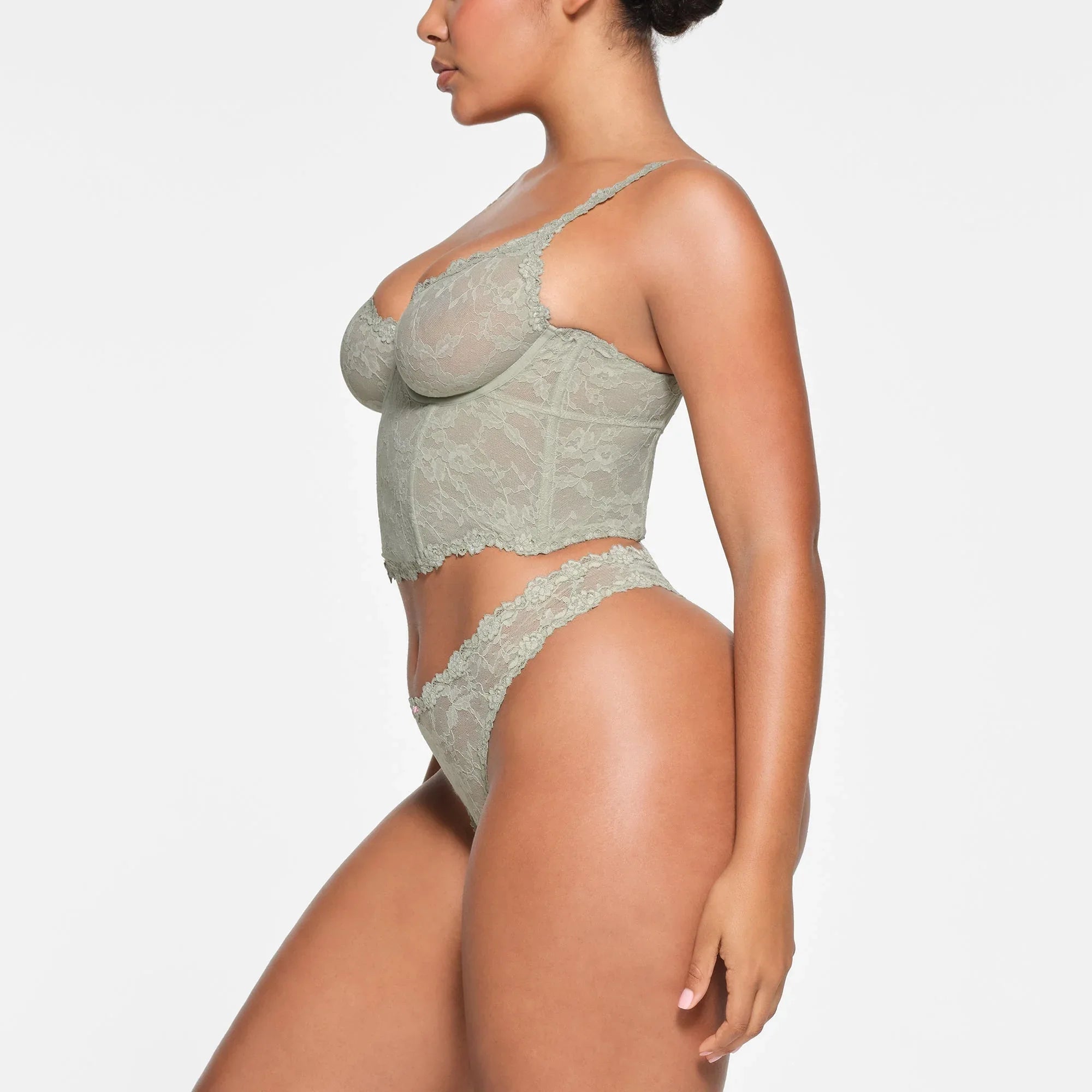 SKIMS STRETCH LACE CORSET | TALC - KORSET - My Suti