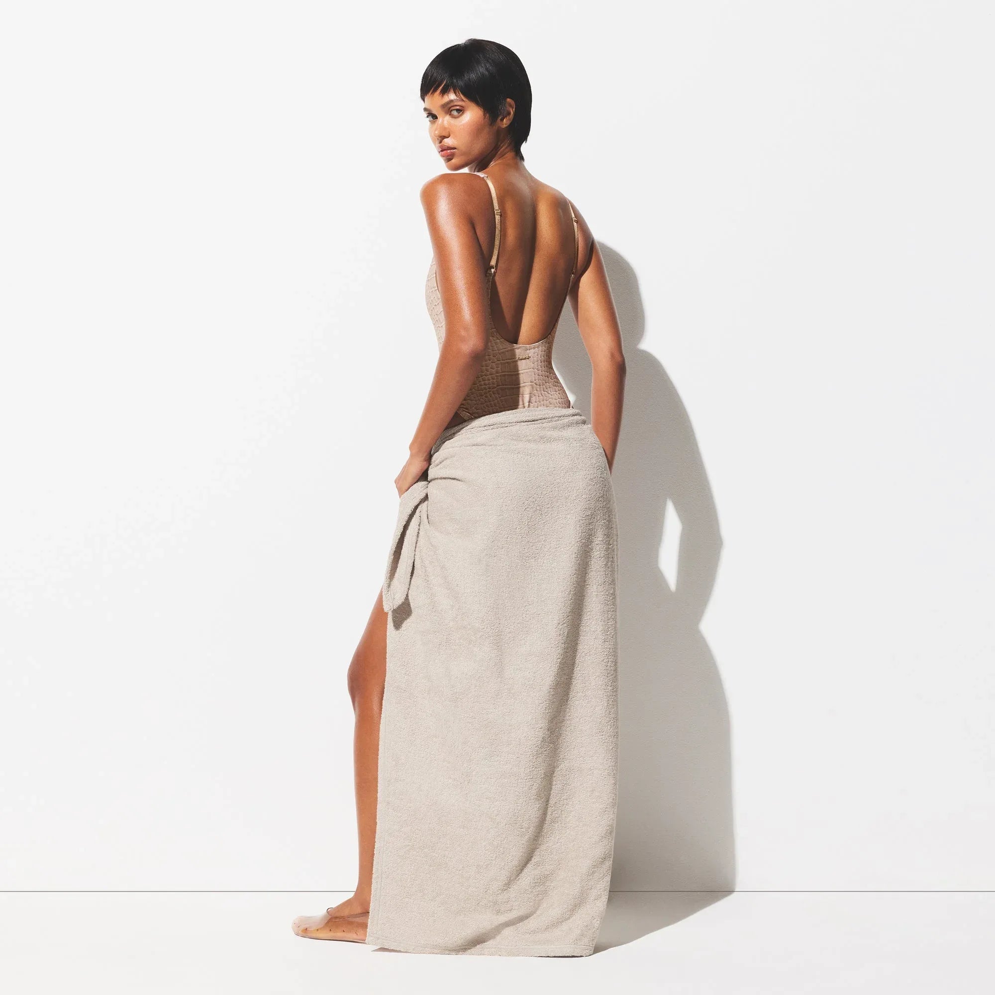 SKIMS TERRY COVER-UPS SARONG | STONE - PAREO - My Suti