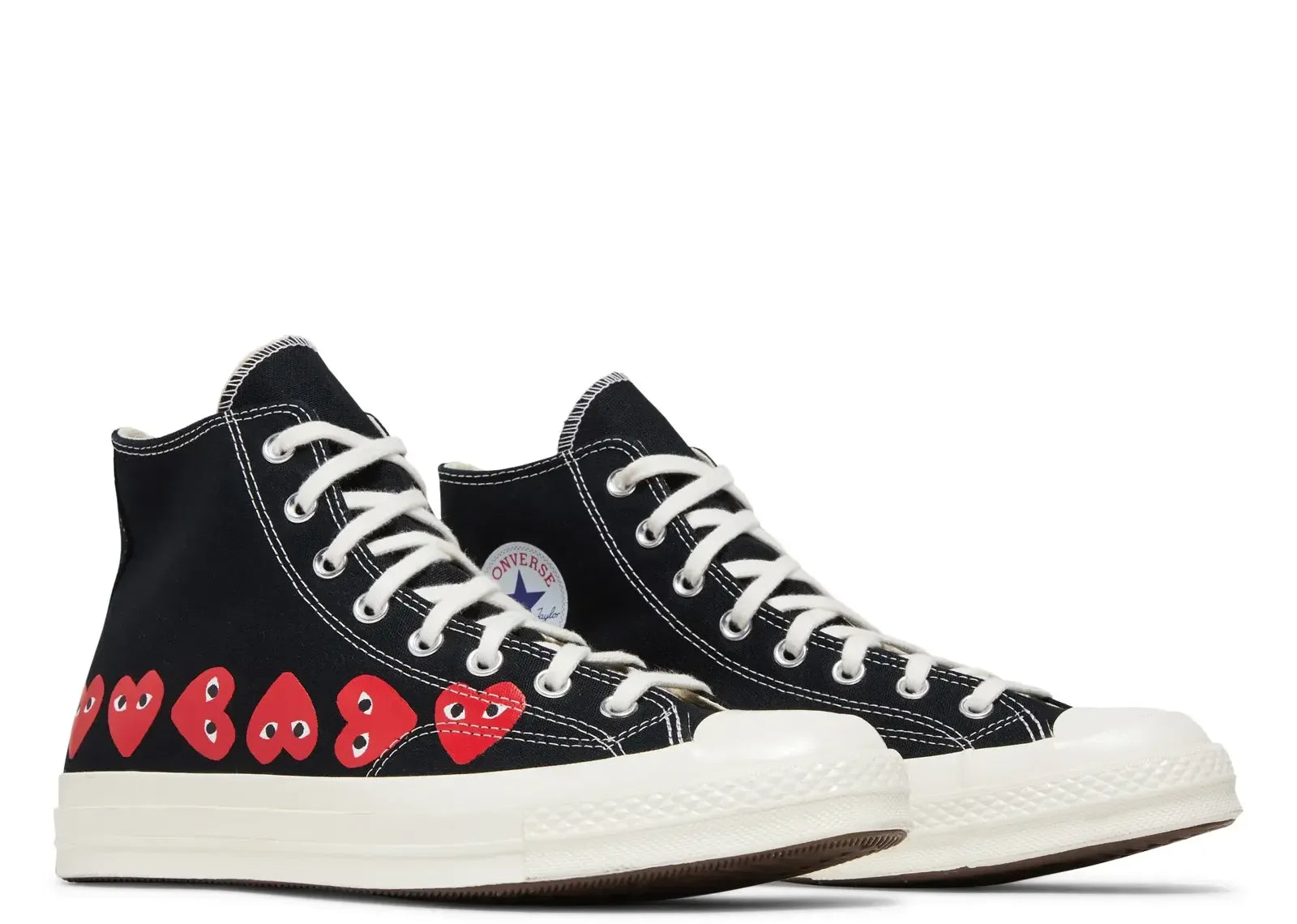 Converse Chuck Taylor All Star 70 Hi Comme Des Garcons PLAY Multi-Heart Black - My Suti