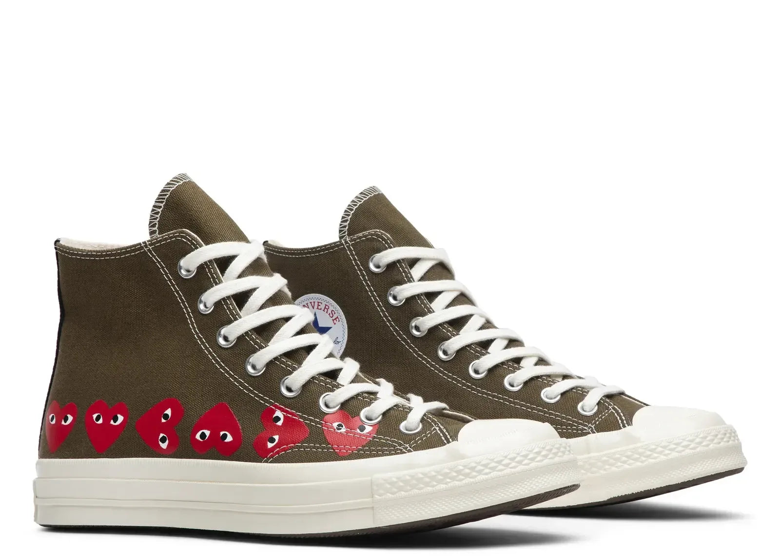 Converse Chuck Taylor All Star 70 Hi Comme Des Garcons PLAY Multi-Heart Green - My Suti
