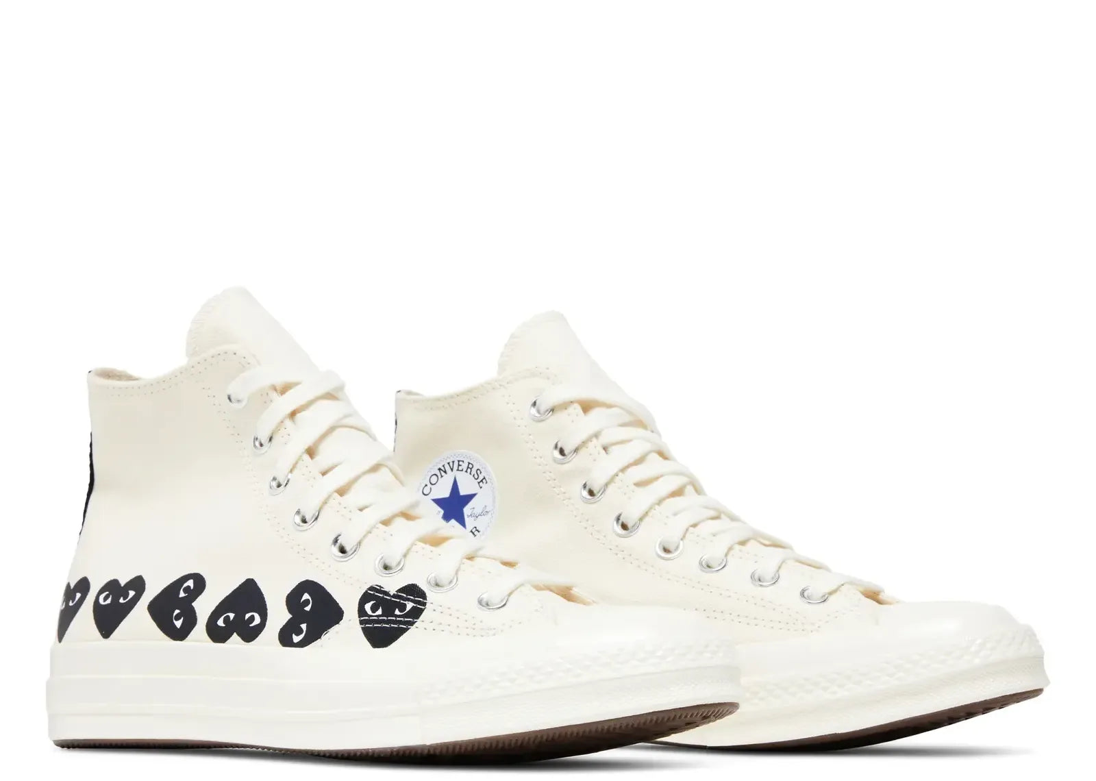 Converse Chuck Taylor All Star 70 Hi Comme Des Garcons PLAY Multi-Heart Milk - My Suti