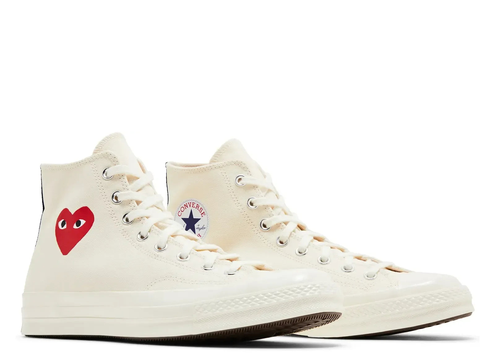 Converse Chuck Taylor All Star 70 Hi Comme Des Garcons PLAY Single Heart Milk - My Suti