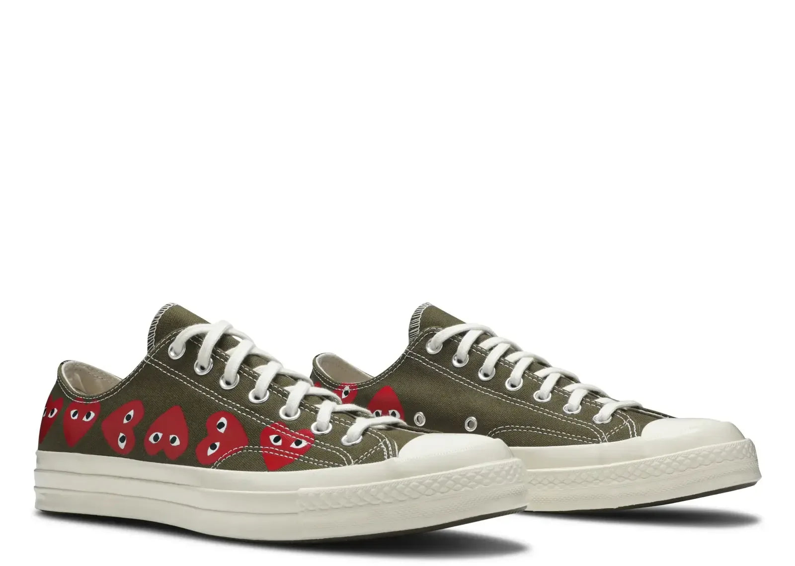 Converse Chuck Taylor All Star 70 Ox Comme Des Garcons Multi Heart Green - My Suti