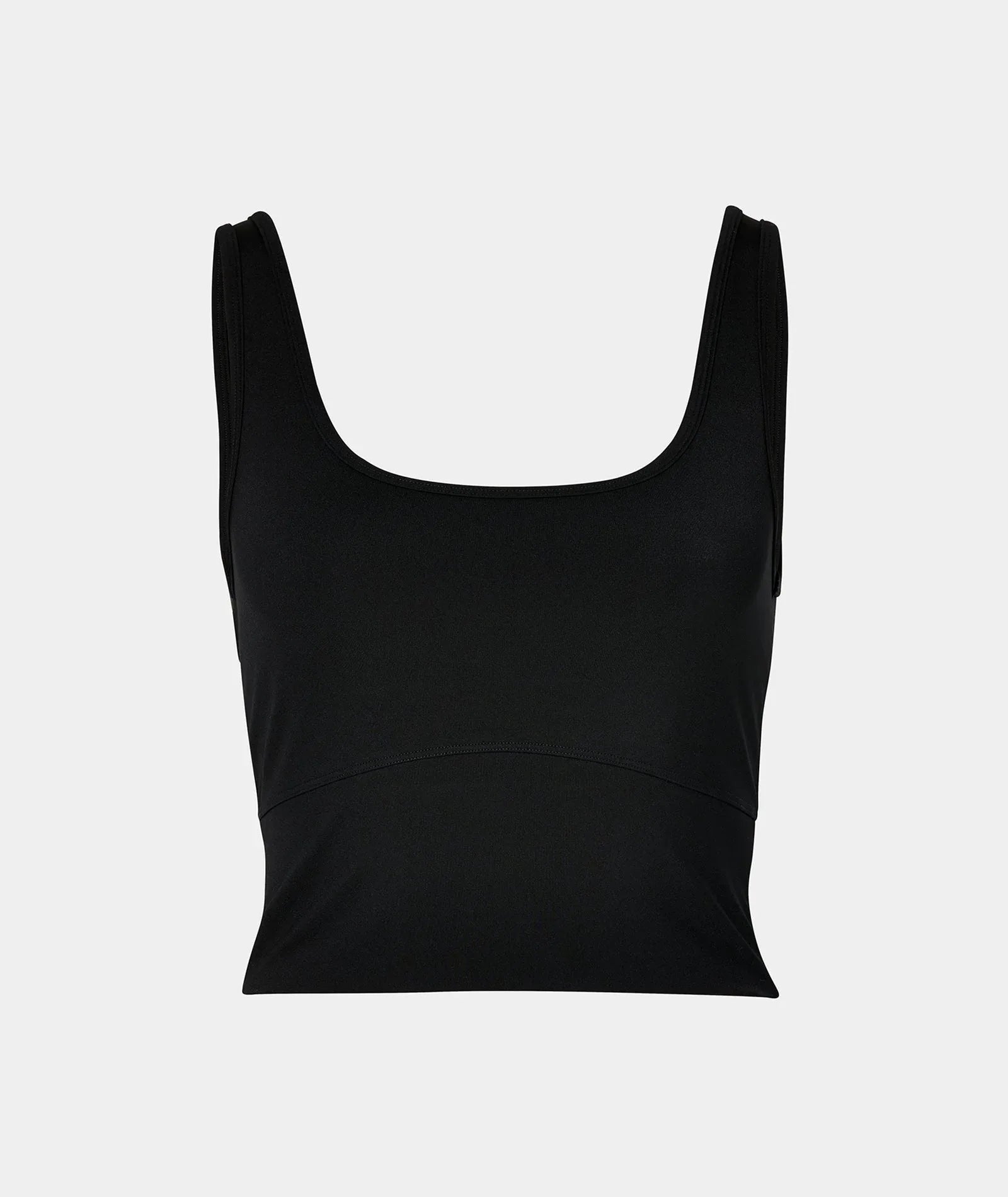 VEHLA CROPPED TANK - BLACK - Crop Atlet - My Suti
