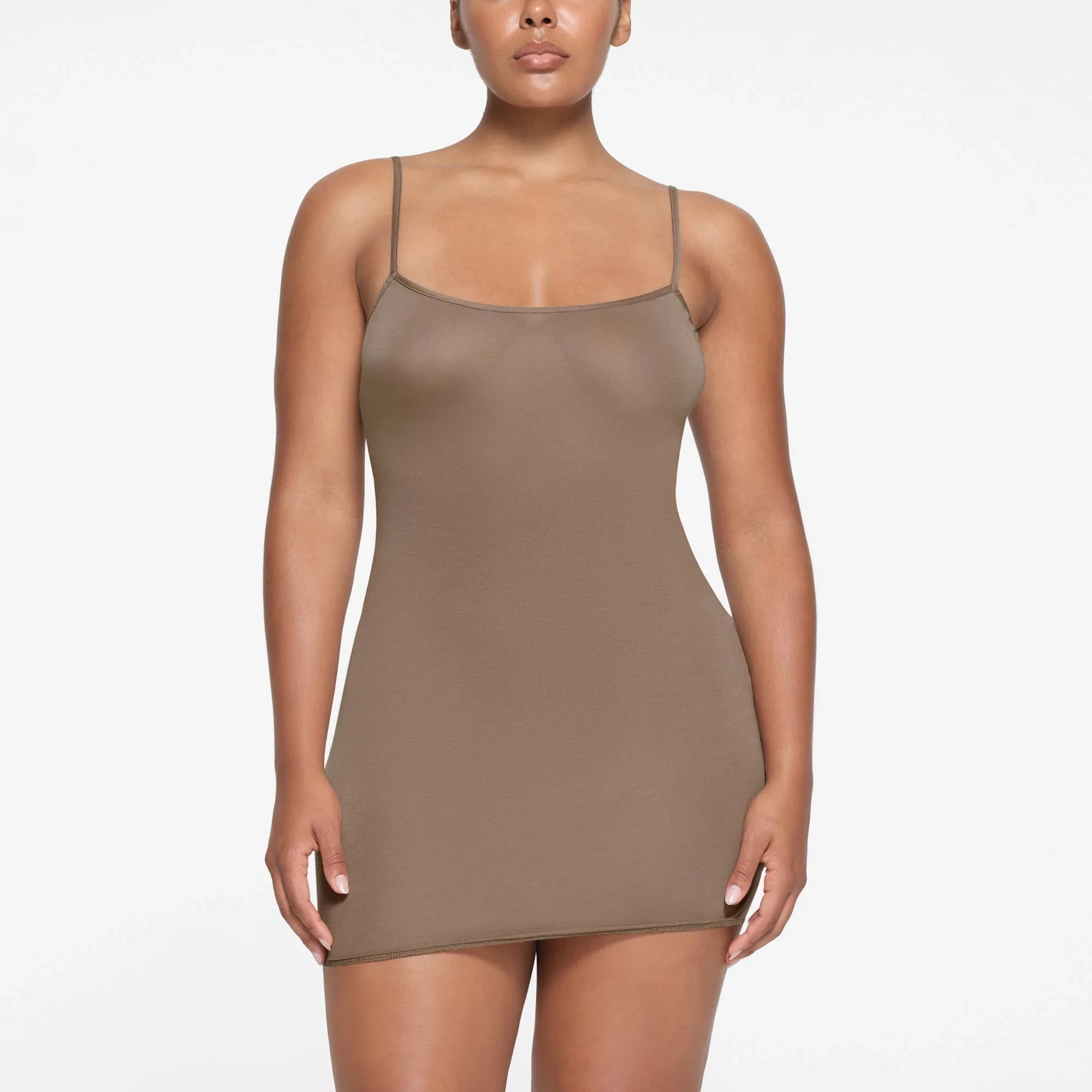 SKIMS SLEEP LOW BACK MINI DRESS | TRUFFLE - ELBİSE - My Suti