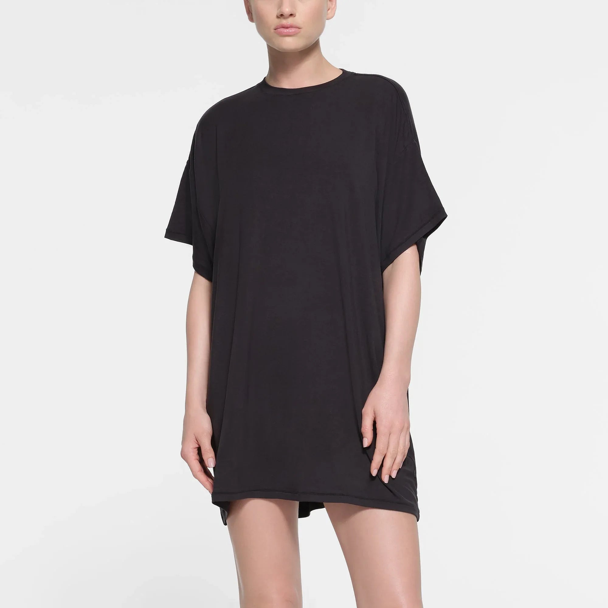 SKIMS SLEEP T-SHIRT MINI DRESS | ONYX - ELBİSE - My Suti