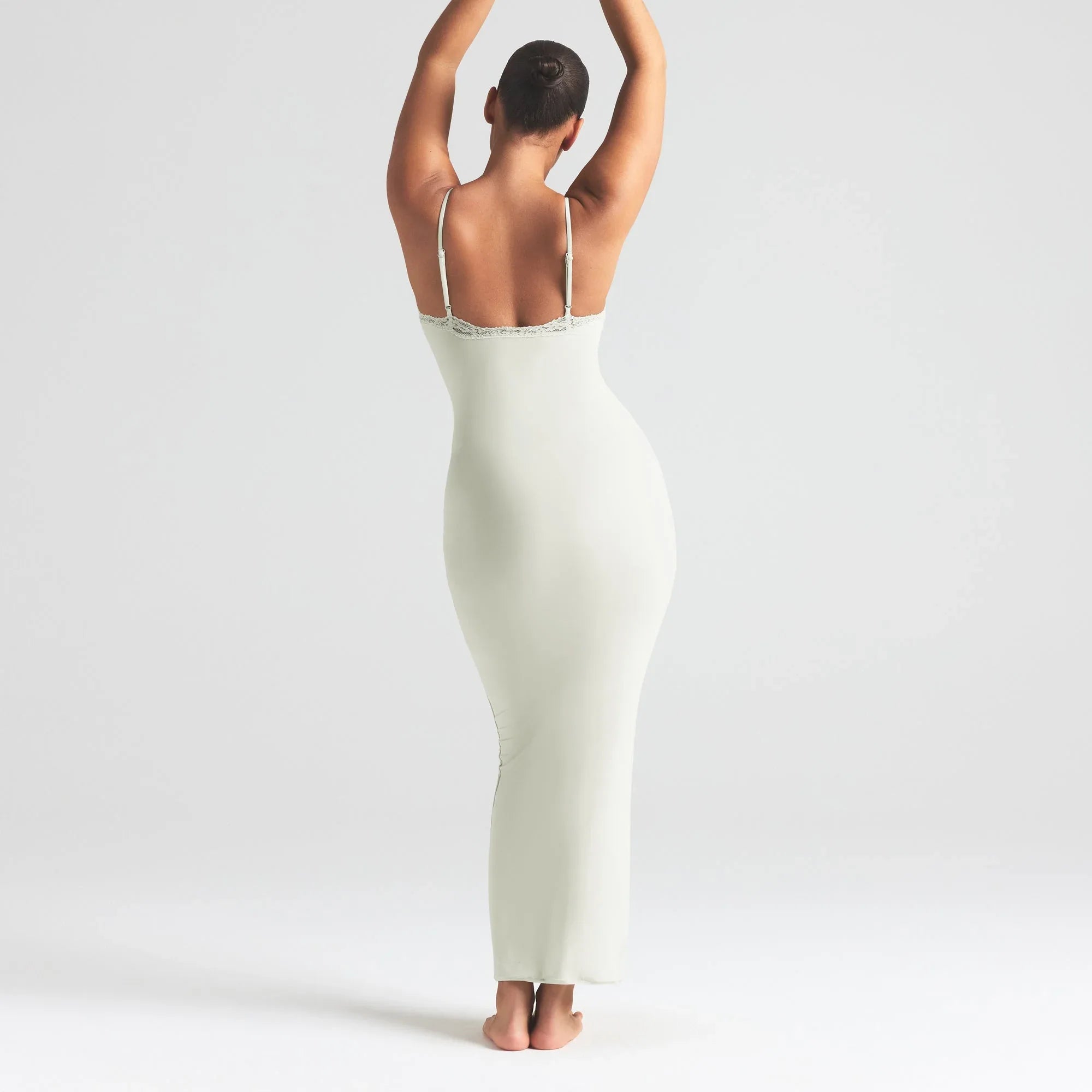 SKIMS FITS EVERYBODY LACE LONG SLIP DRESS | SPEARMINT - ELBİSE - My Suti