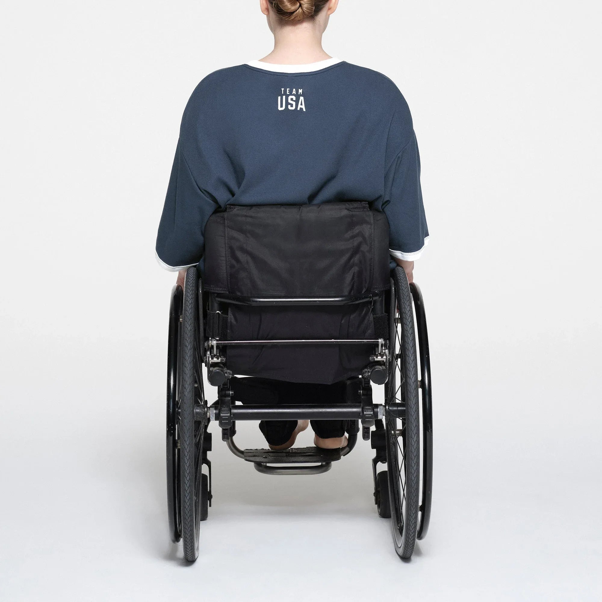 SKIMS FOR TEAM USA COTTON RIB PARALYMPIC T-SHIRT MINI DRESS | NAVY - ELBİSE - My Suti