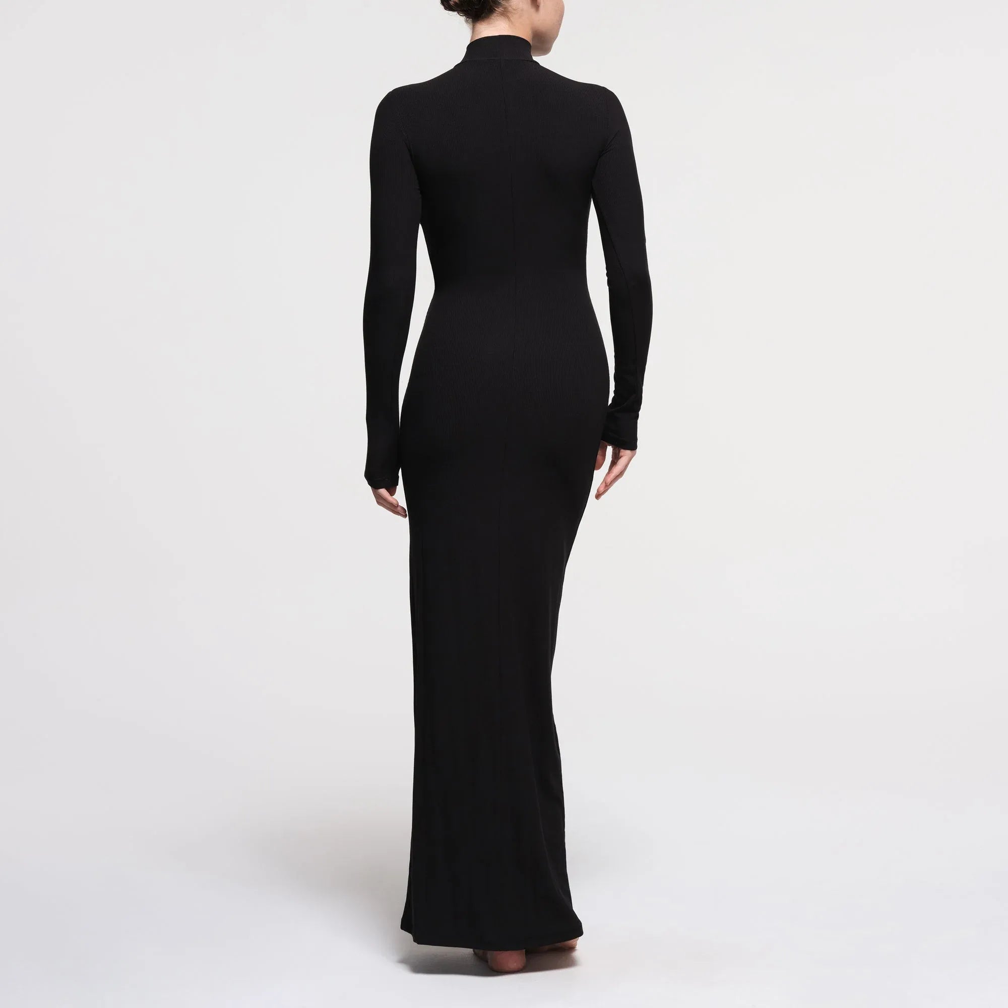 SKIMS SOFT LOUNGE TURTLENECK LONG DRESS | ONYX - ELBİSE - My Suti
