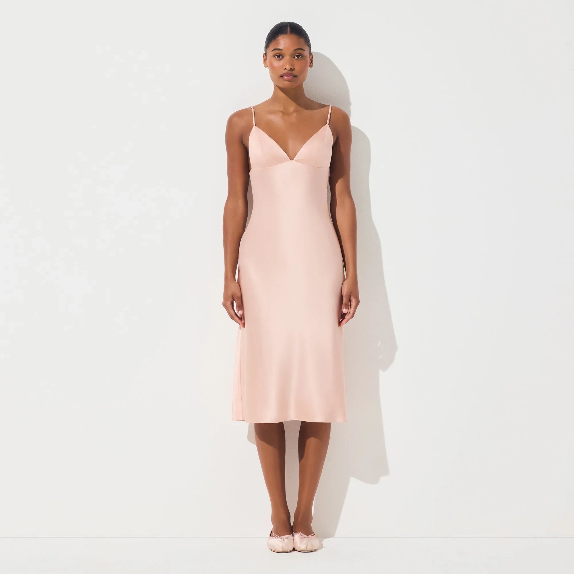 SKIMS SILK MIDI DRESS | VILLA - ELBİSE - My Suti