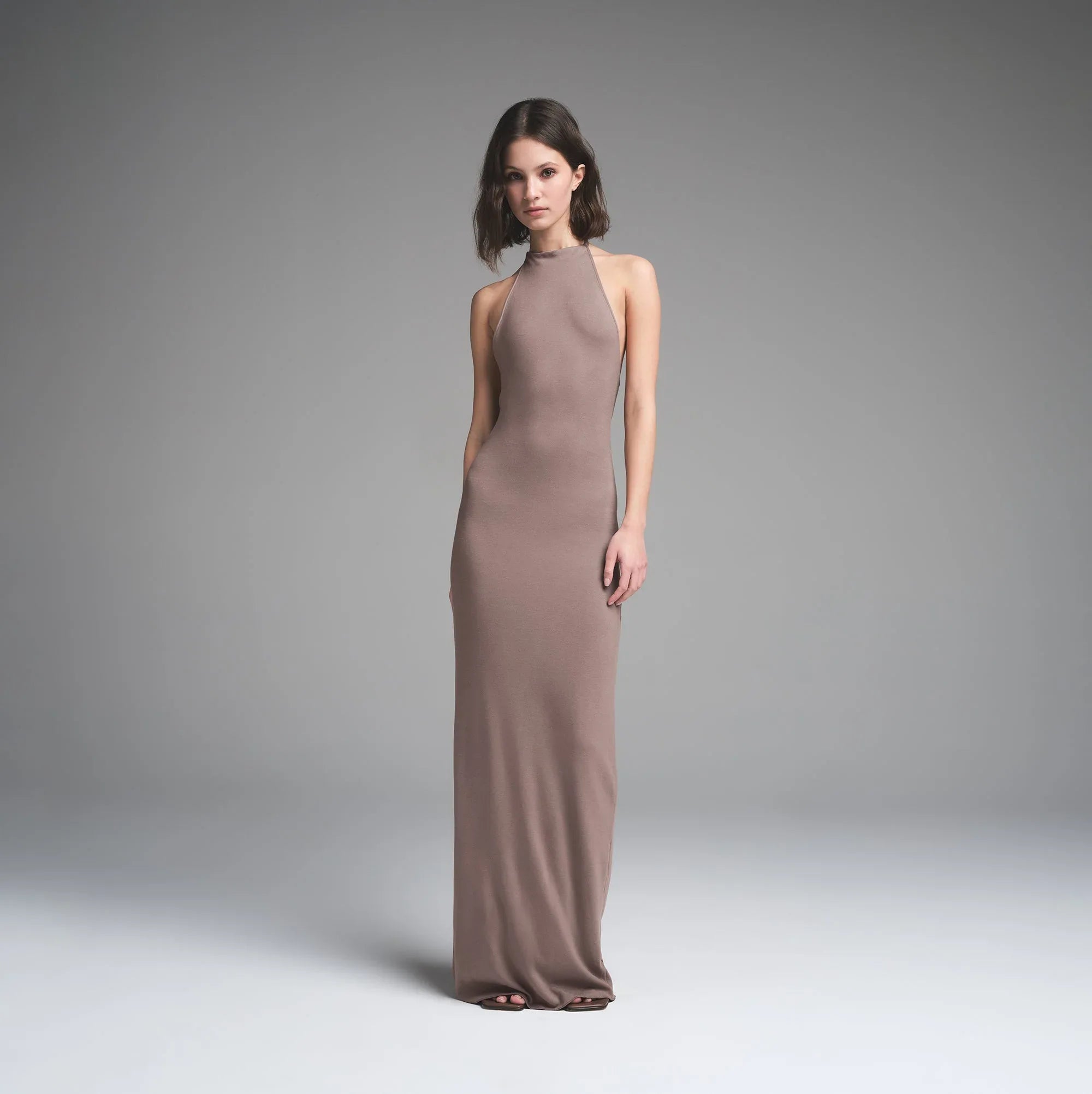 SKIMS CLOUD HALTER LONG DRESS | AMETHYST - ELBİSE - My Suti