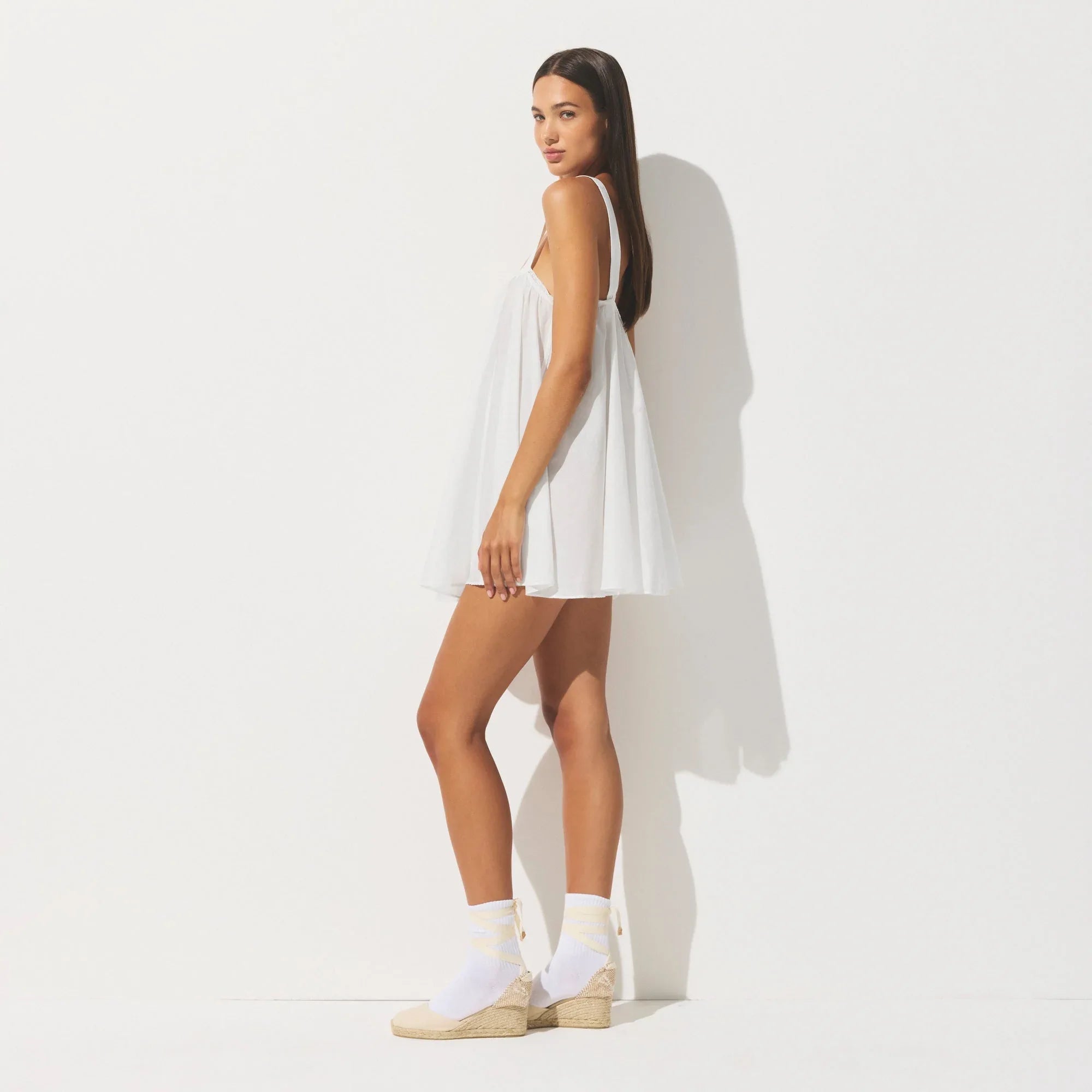 SKIMS COTTON VOILE MINI DRESS | MARBLE - ELBİSE - My Suti