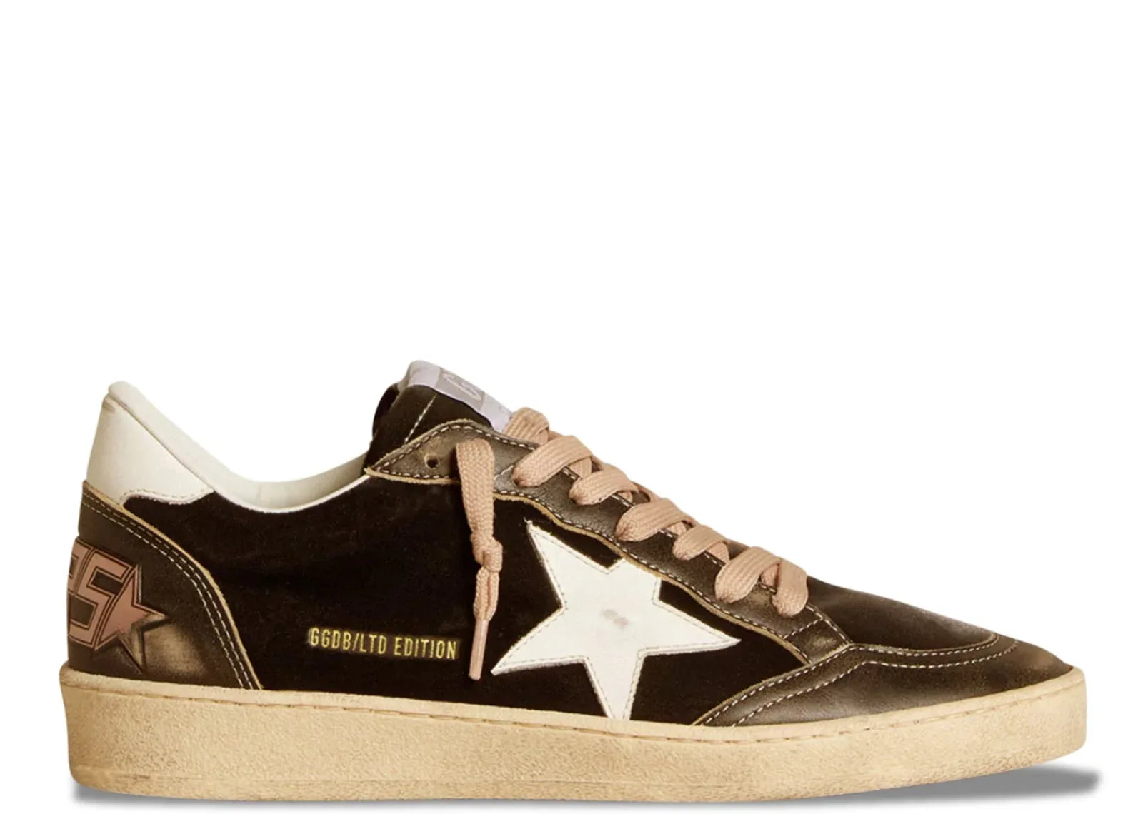 Golden Goose Ball-Star Black Velvet Black White Leather - My Suti