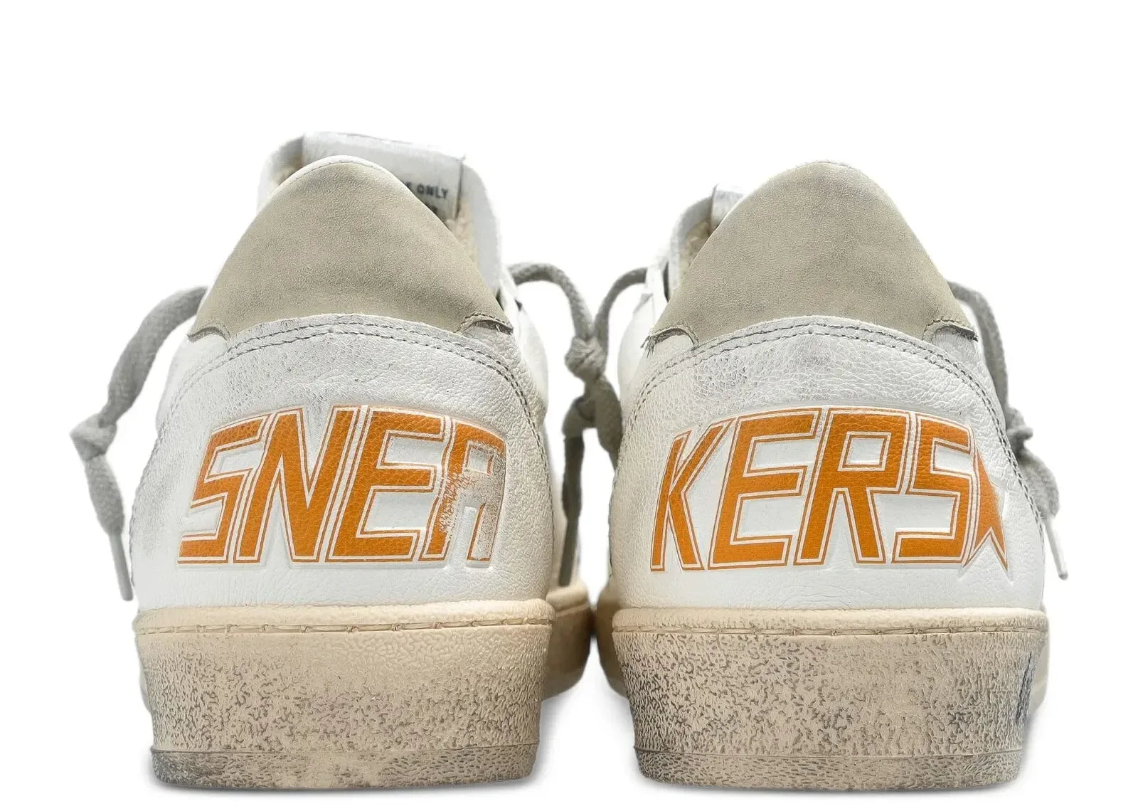 Golden Goose Ball-Star White Leather Black Heel - My Suti