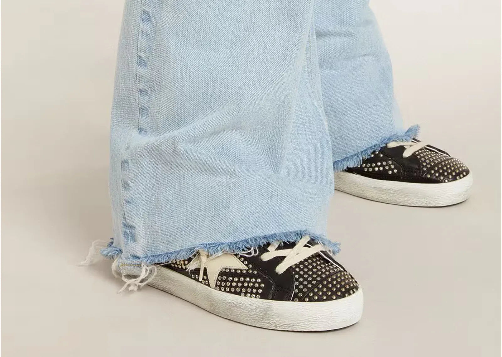 Golden Goose Super-Star Black Nappa Silver - My Suti