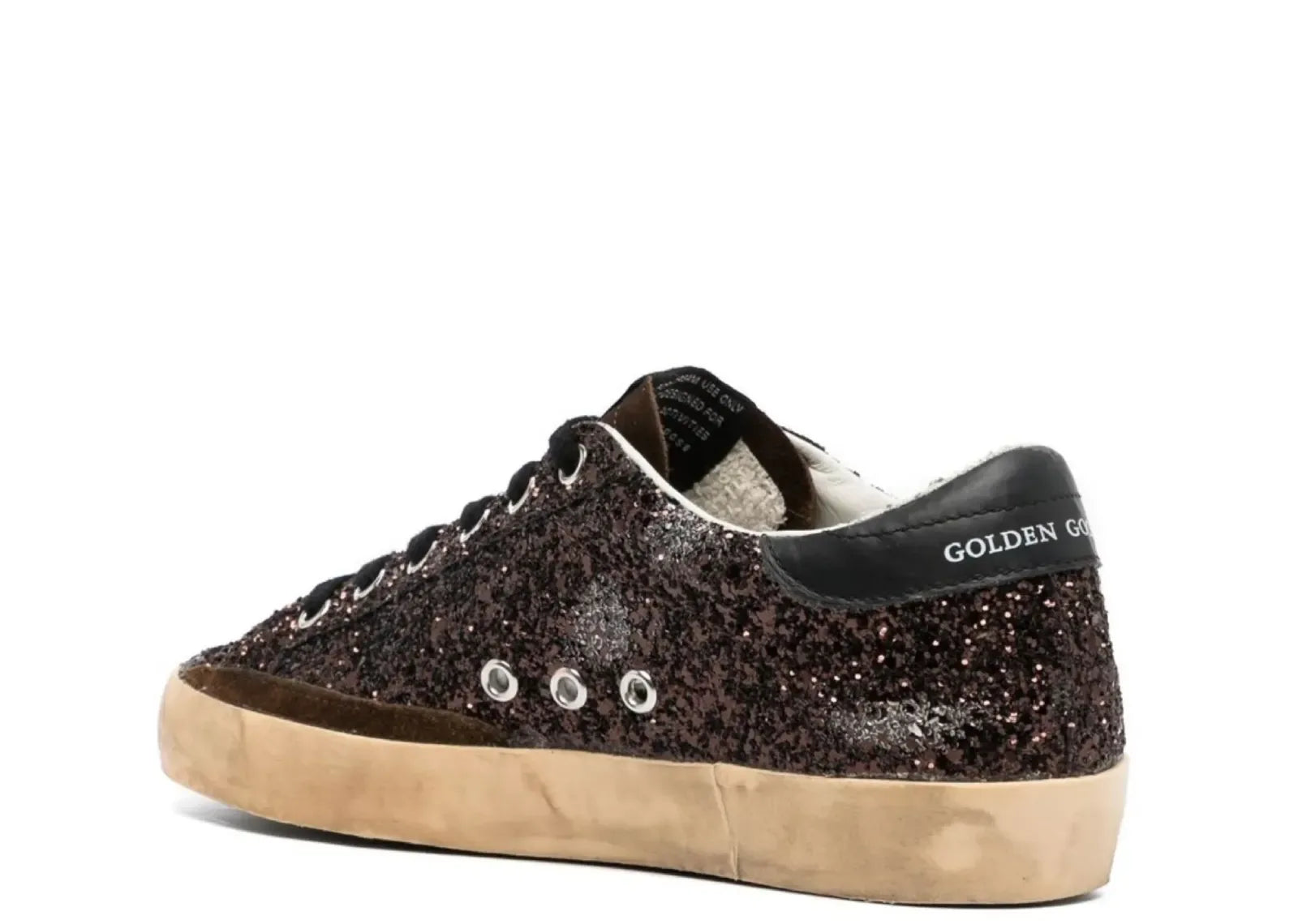 Golden Goose Super-Star Dark Brown Glitter - My Suti