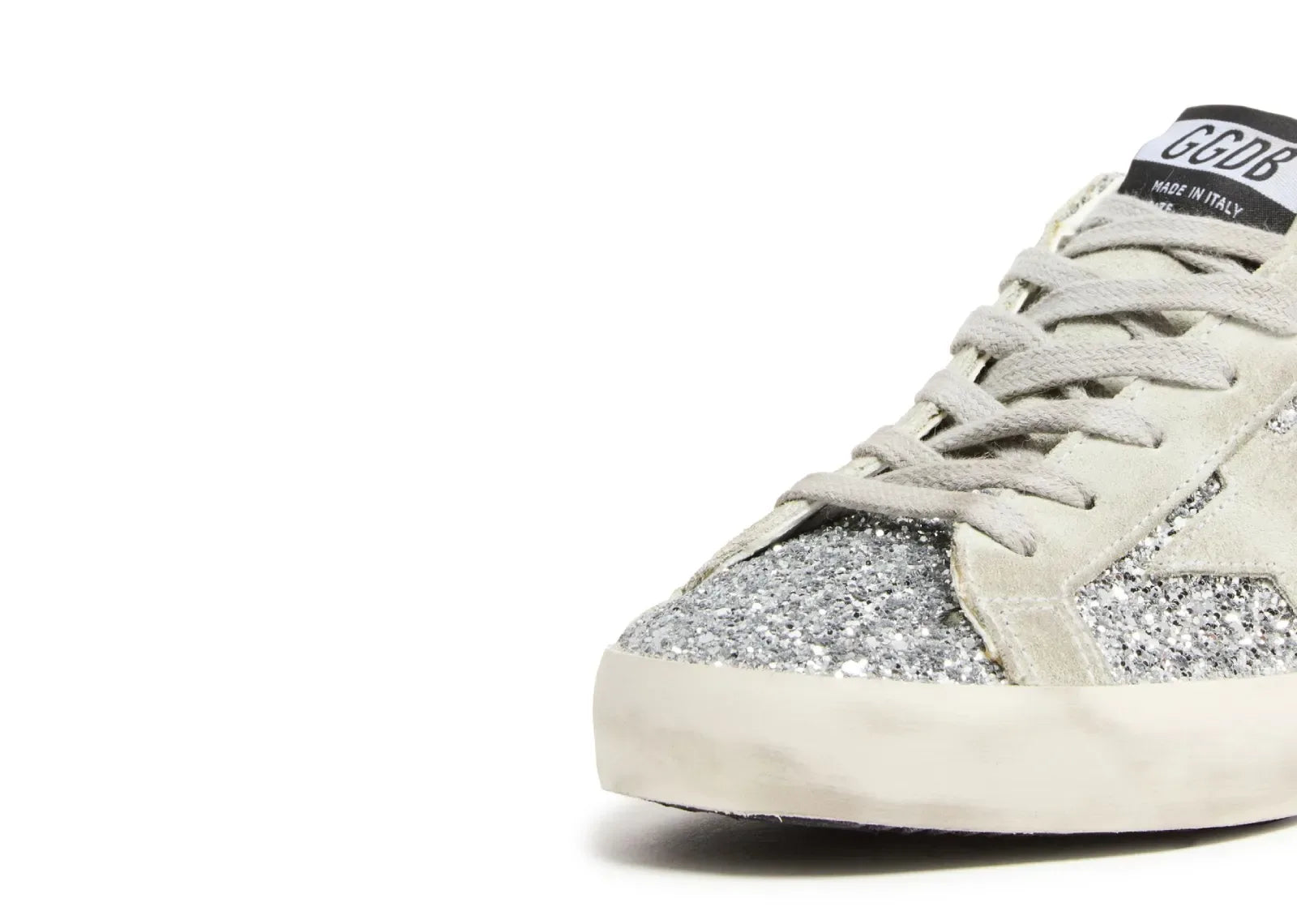 Golden Goose Super-Star Silver Glitter Ice Gray - My Suti